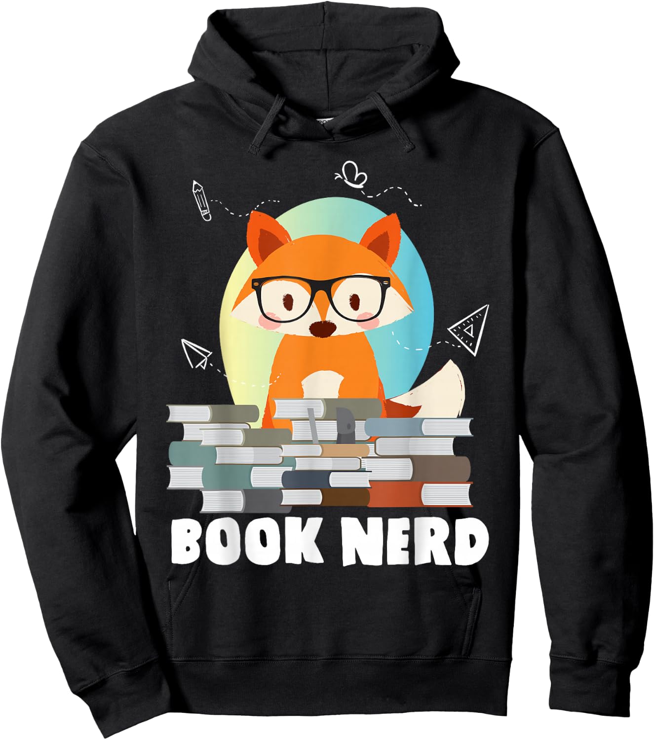 Bookworm Book Literature Novel Reading Rat Hoodie - Hoodie | Black