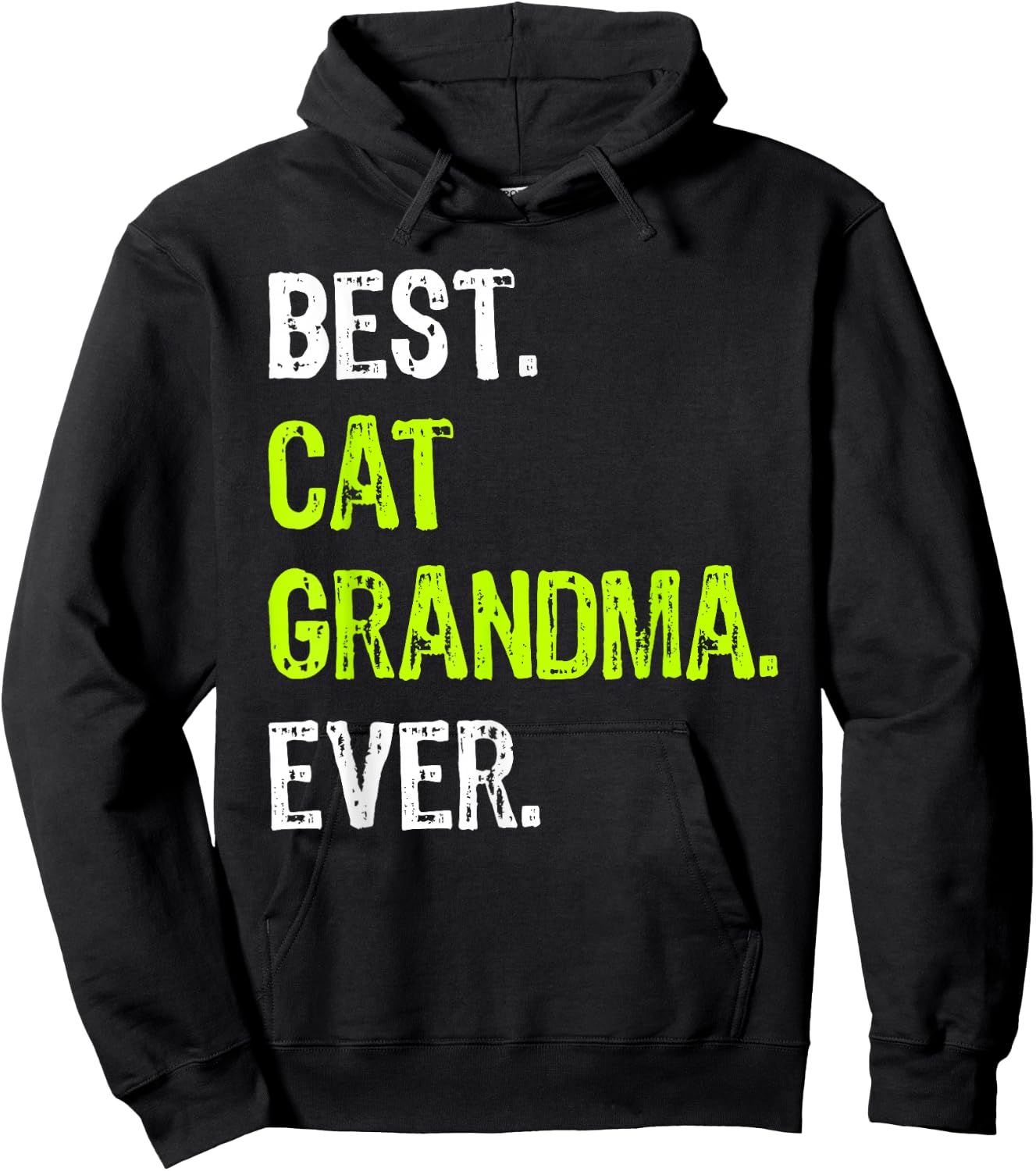 Best CAT GRANDMA Ever Grandmother Hoodie - Hoodie | Black