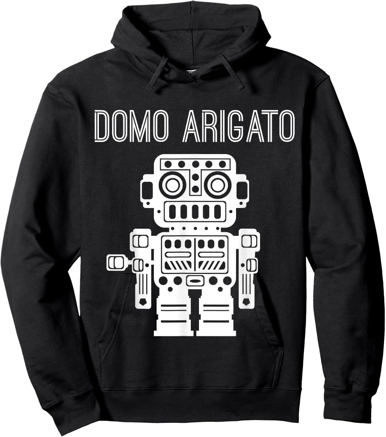 Robot Japanese Thank You Very Much Domo Arigato Hoodie - Hoodie | Black