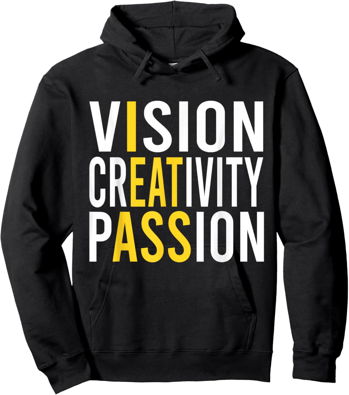 Vision Creativity Passion Lustiges Hoodie - Hoodie | Black