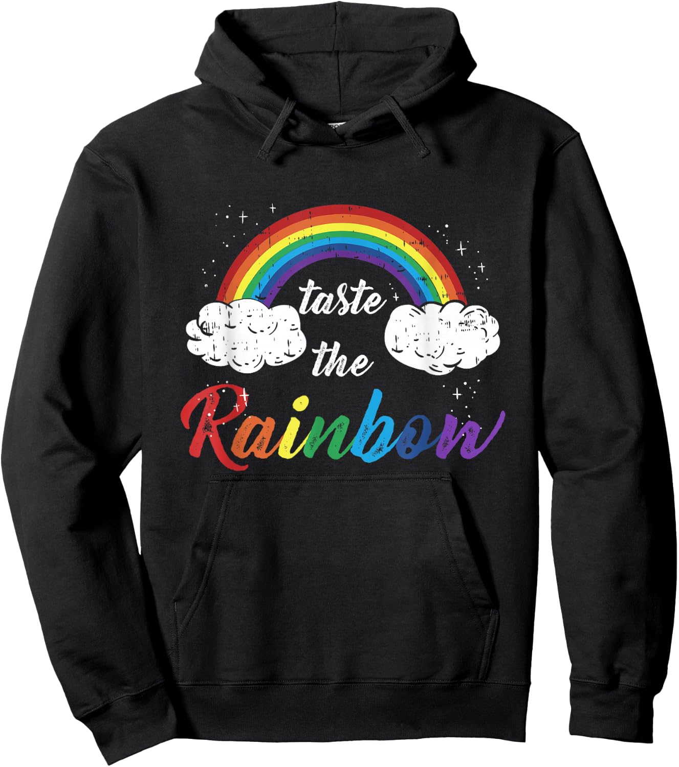 Taste The Rainbow Gay Lesbian Pride Trans Sexuality Hoodie - Hoodie | Black