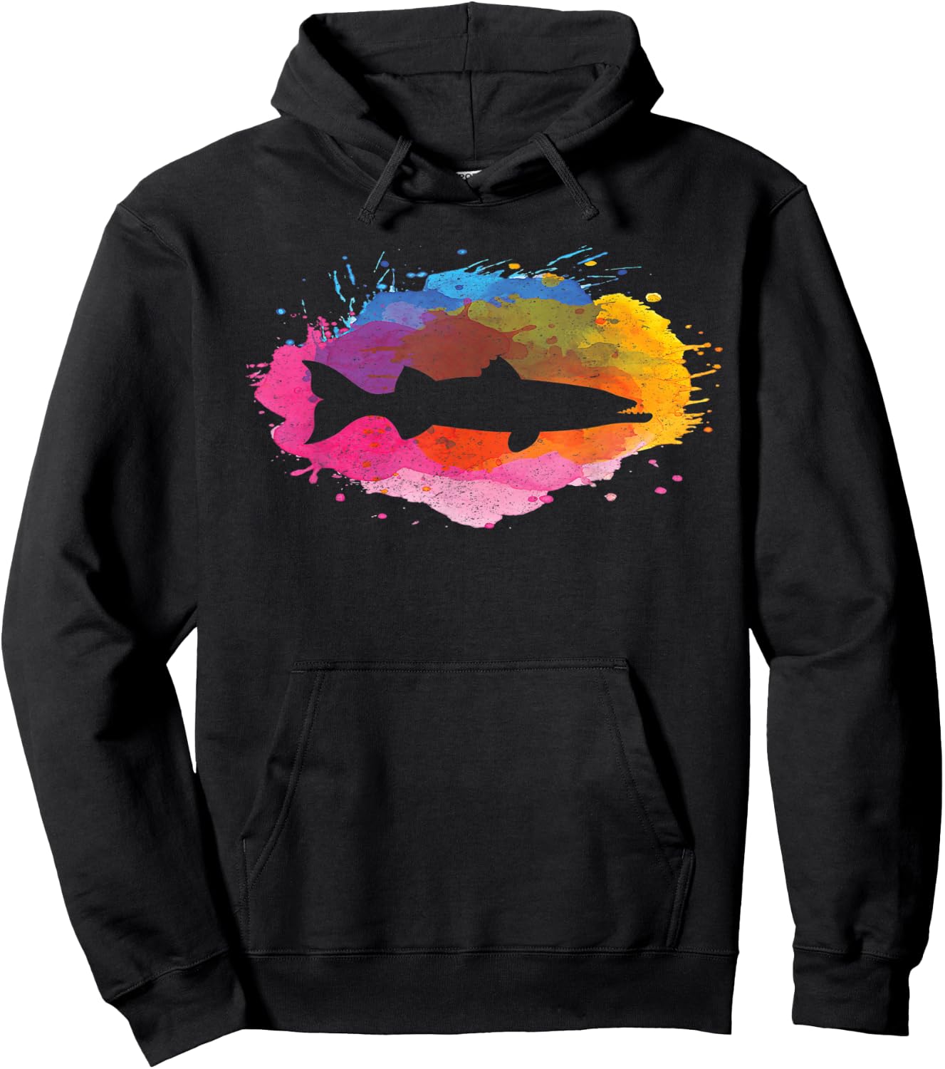 Barracuda Fishing Retro Vintage 80s Style Gift Hoodie - Hoodie | Black