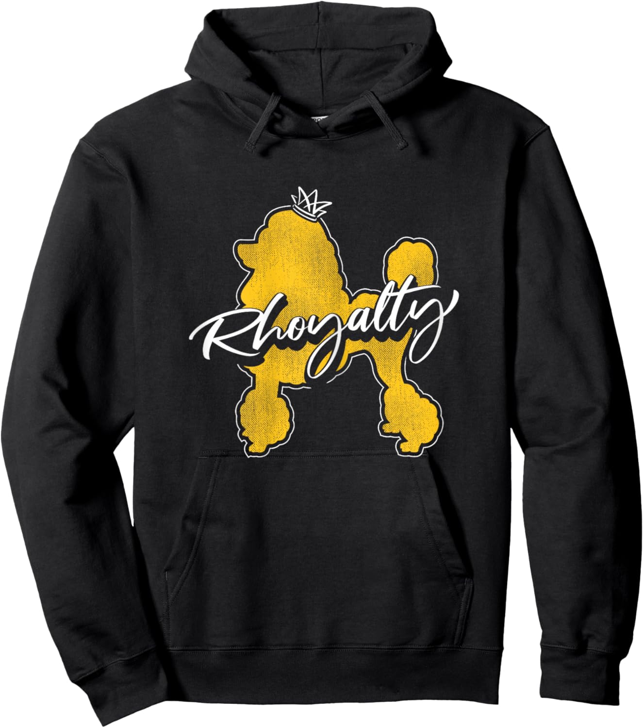 Stylish Rhoyalty Pretty Poodle Hoodie - Hoodie | Black