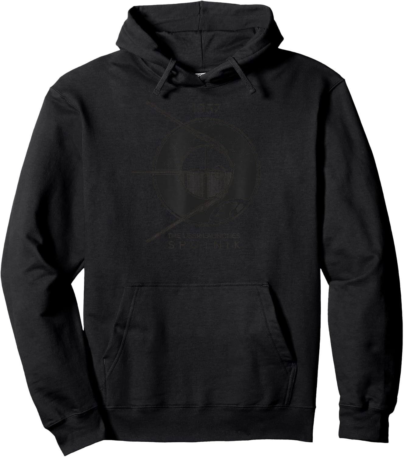 1957 USSR Sputnik Retro Vintage Soviet. SOVI8 Hoodie - Hoodie | Black