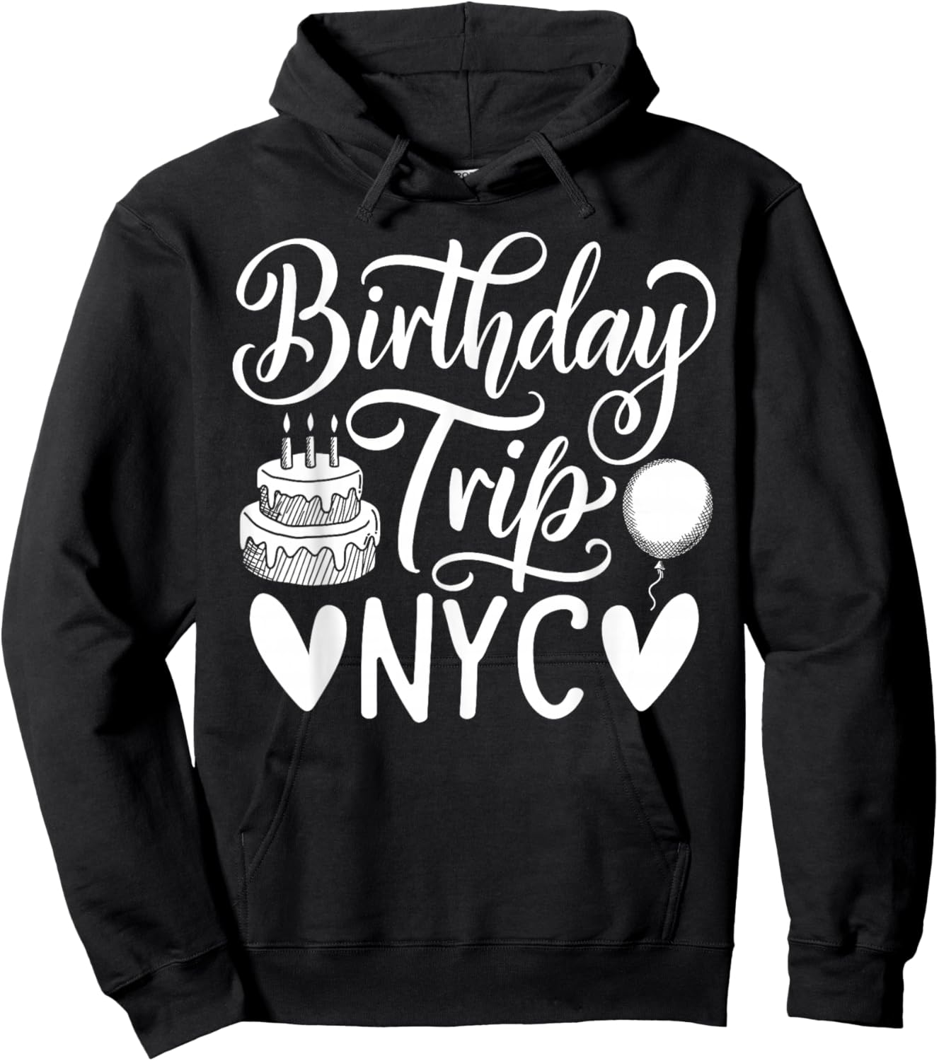 NYC Birthday Trip Travel New York City Birthday Hoodie - Hoodie | Black