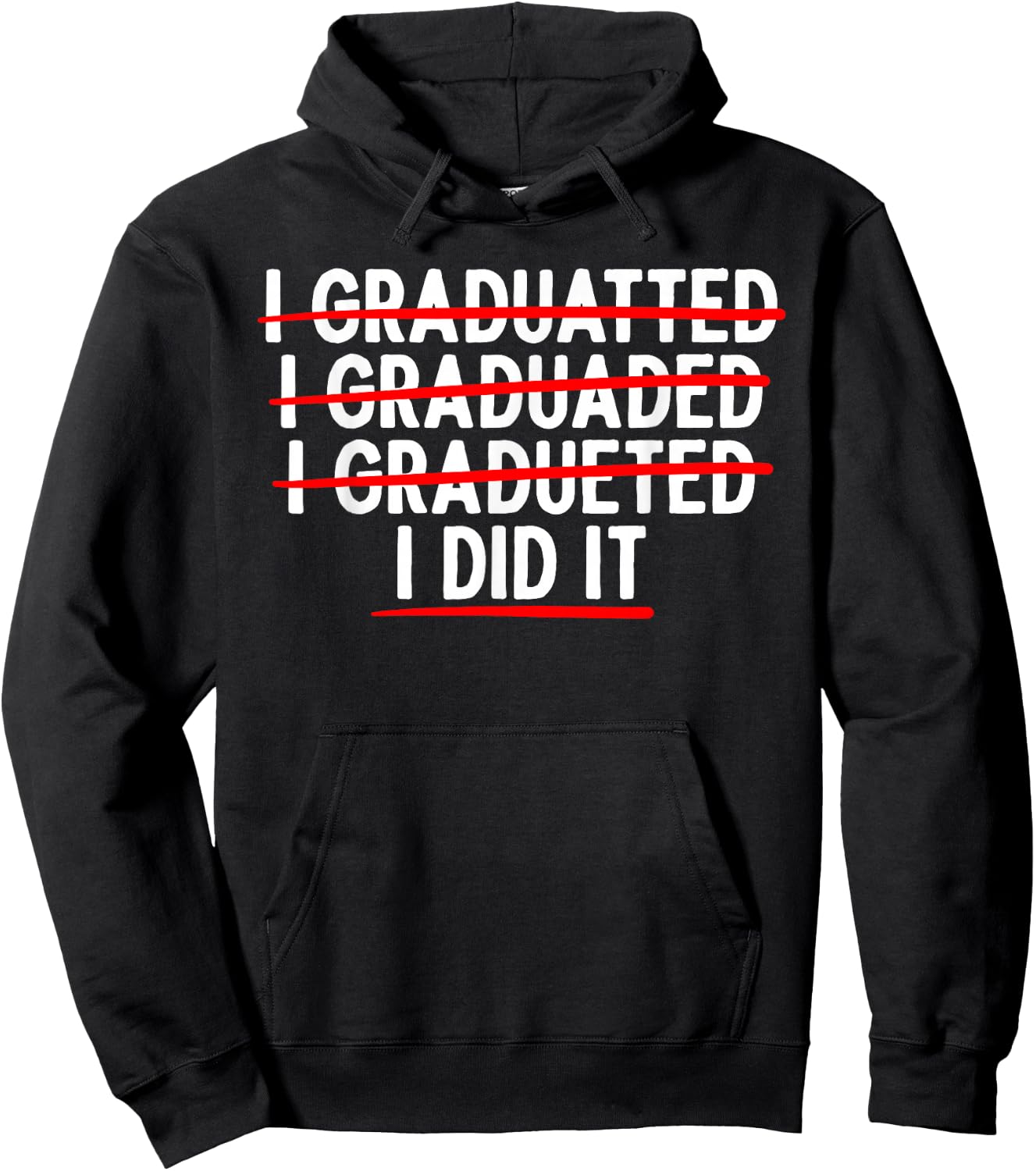 Funny Graduation Art Women College School Graduated Hoodie - Hoodie | Black