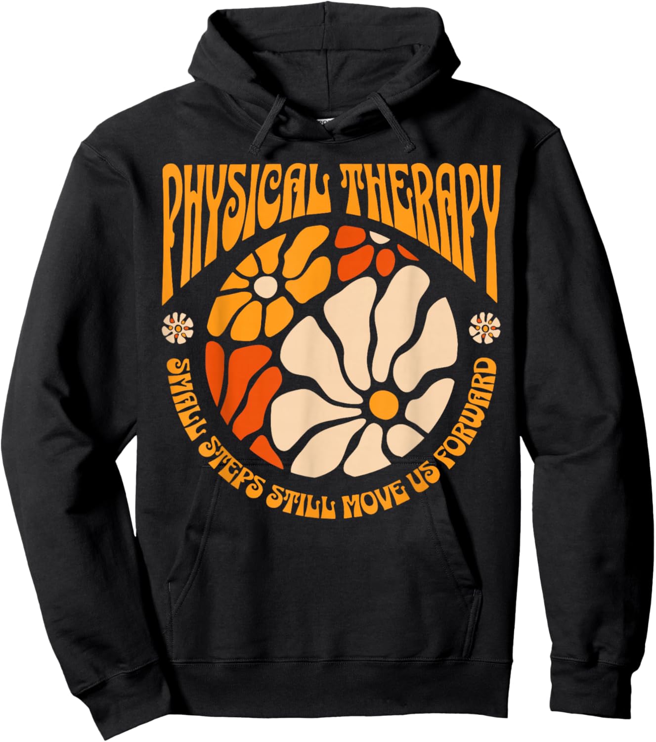 Boho Floral Pediatric Physical Therapy PT Physical Therapist Hoodie - Hoodie | Black