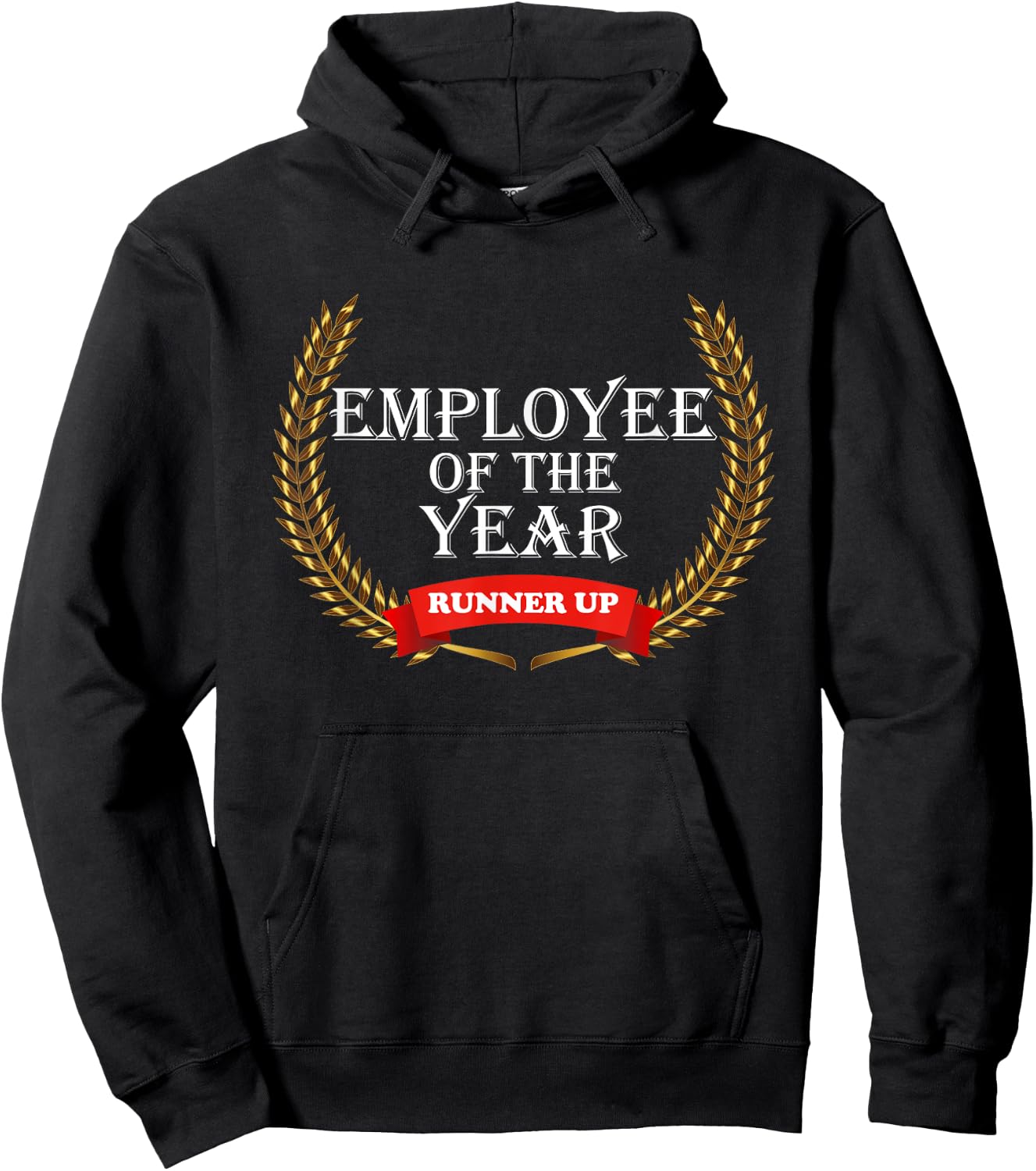 Employee of the Year Runner Up Appreciation Award Gift Hoodie - Hoodie | Black