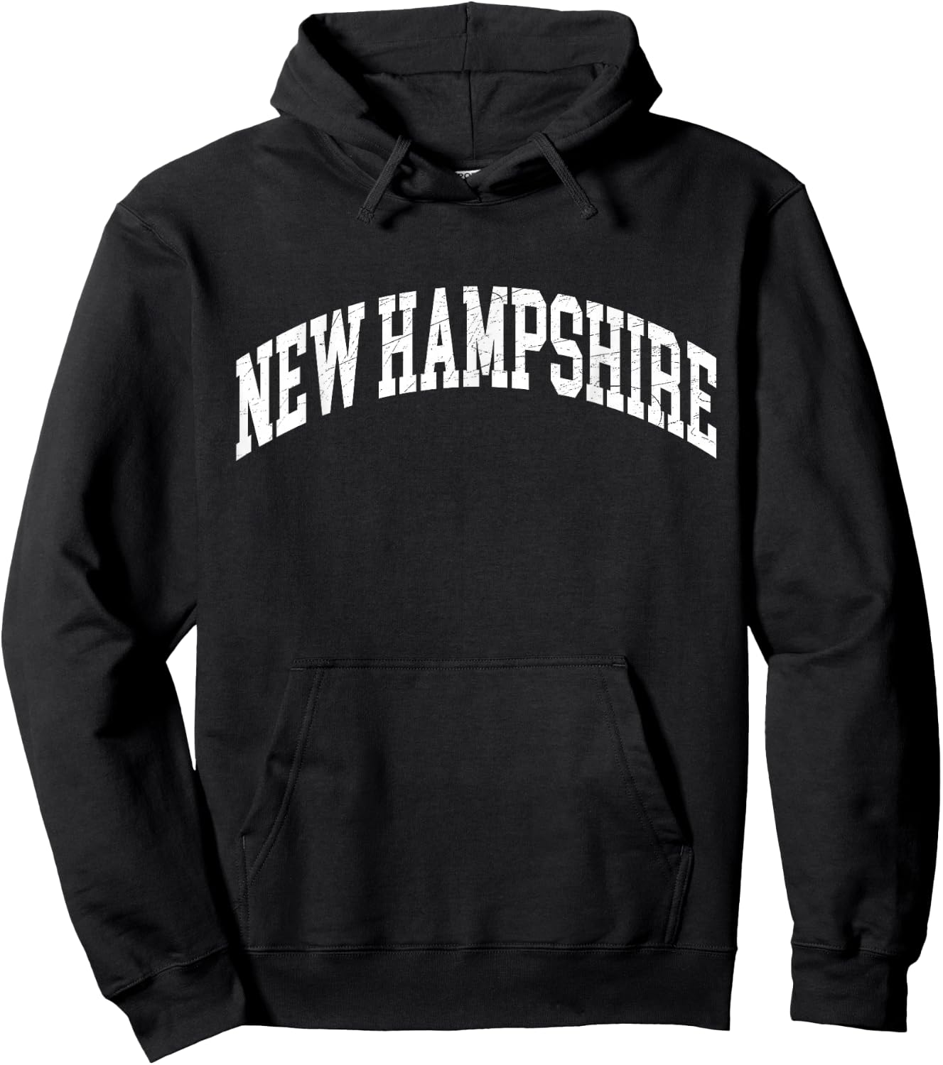 New Hampshire - Worn Design Style - Classic Hoodie - Hoodie | Black