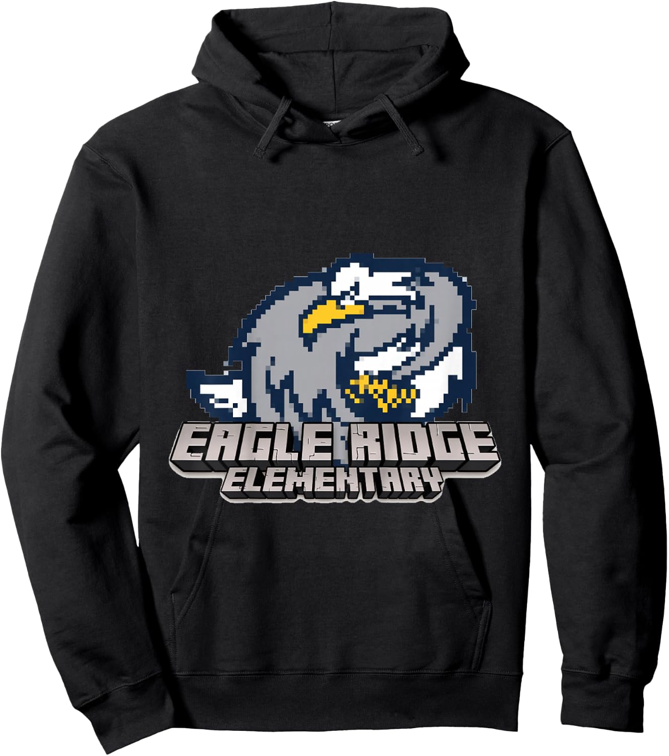 Eagle Ridge Pixel Hoodie - Hoodie | Black