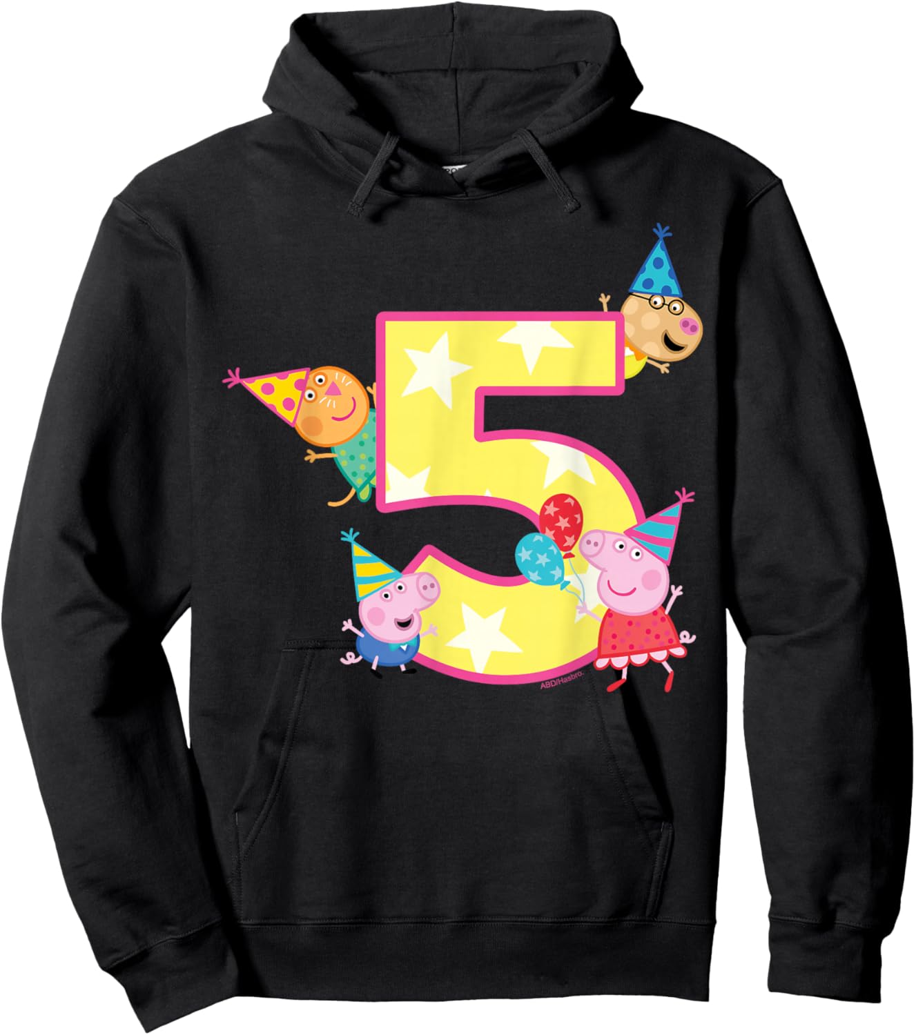 Peppa Pig Crew 5 Geburtstag Hoodie - Hoodie | Black