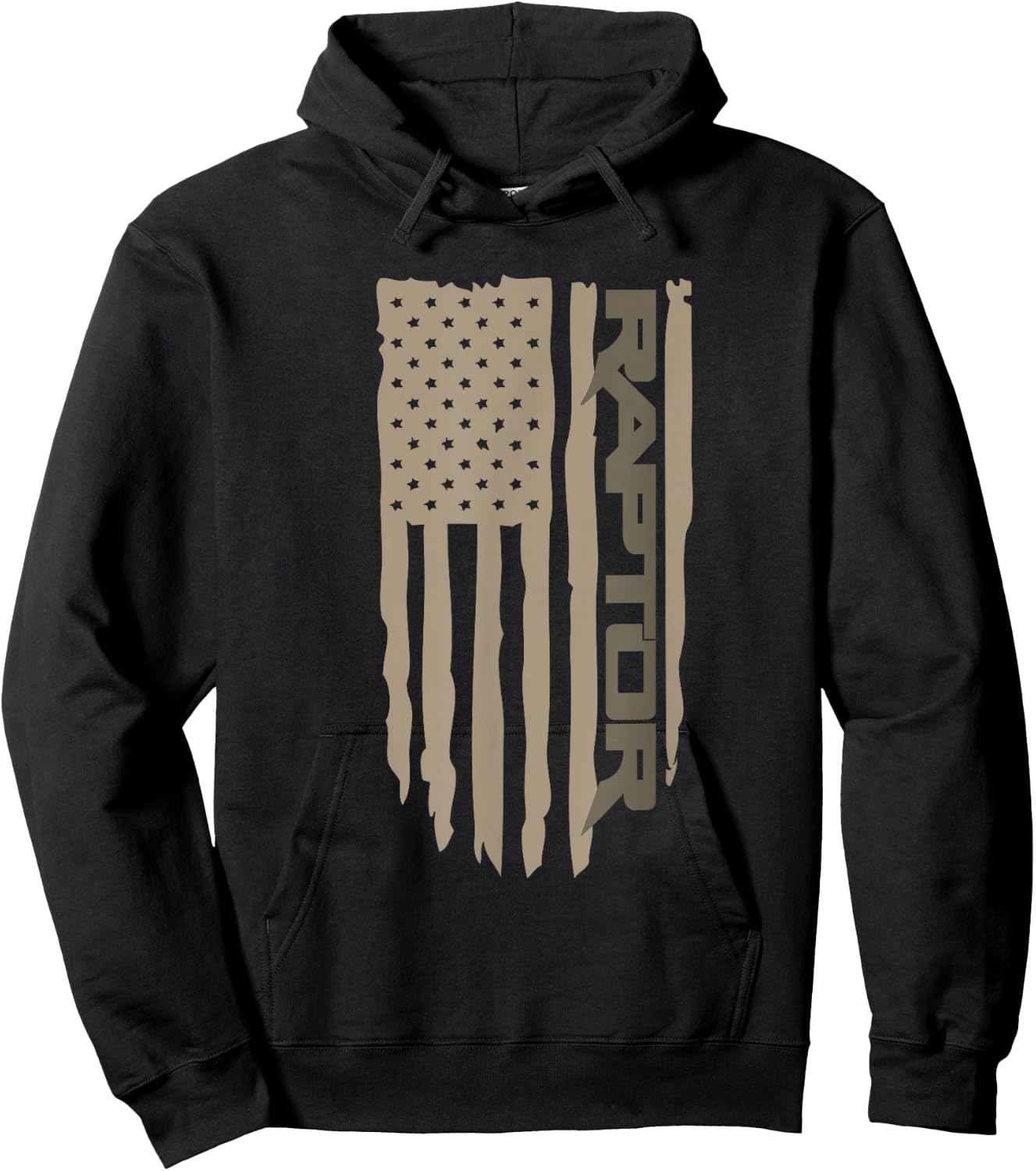 Wandering Wheels Raptor Truck American Flag Hoodie - Hoodie | Black