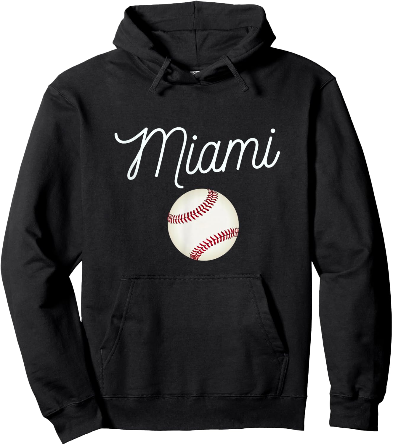 Cool Giant Marlin Ball for Miami Hometown Baseball Fans Hoodie - Hoodie | Black