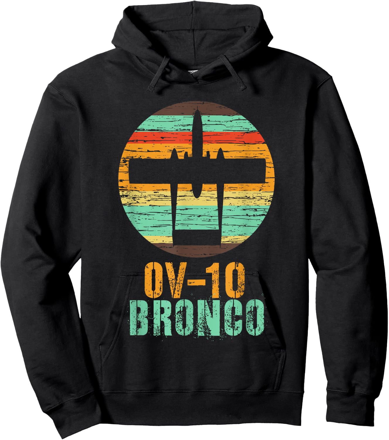 Vintage OV-10 Bronco Military Aviation Shirt Hoodie - Hoodie | Black