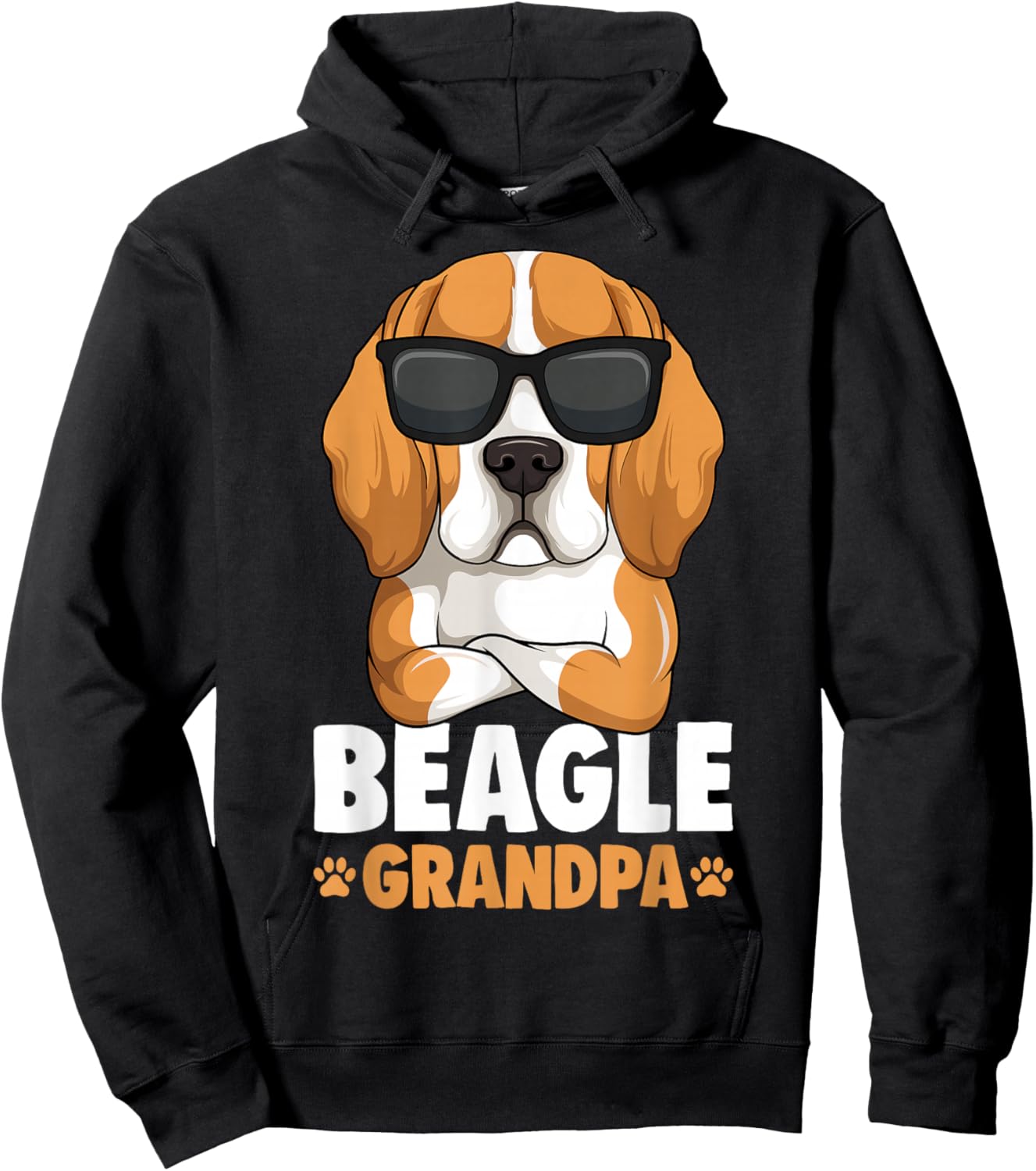 Beagle Grandpa Dog Hoodie - Hoodie | Black