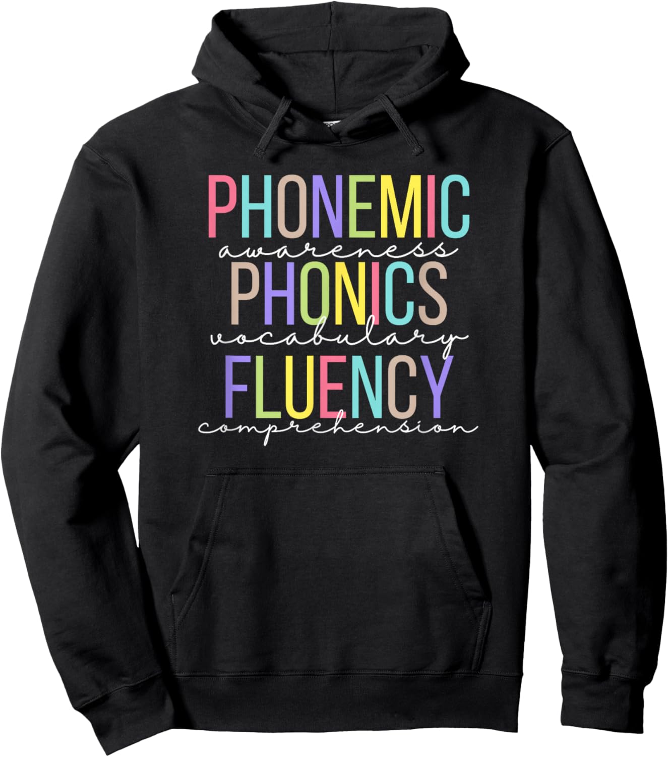Spring Easter Reading Teacher Science of Reading Hoodie - Hoodie | Black