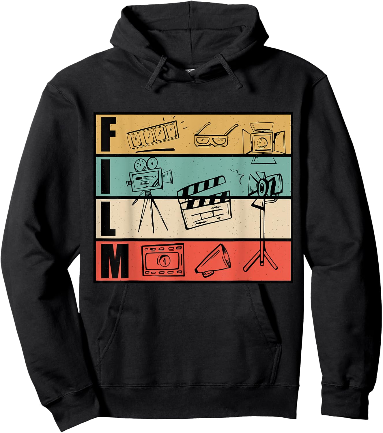 Filmmaker And Movie Director Design For Filming Cameraman Hoodie - Hoodie | Black