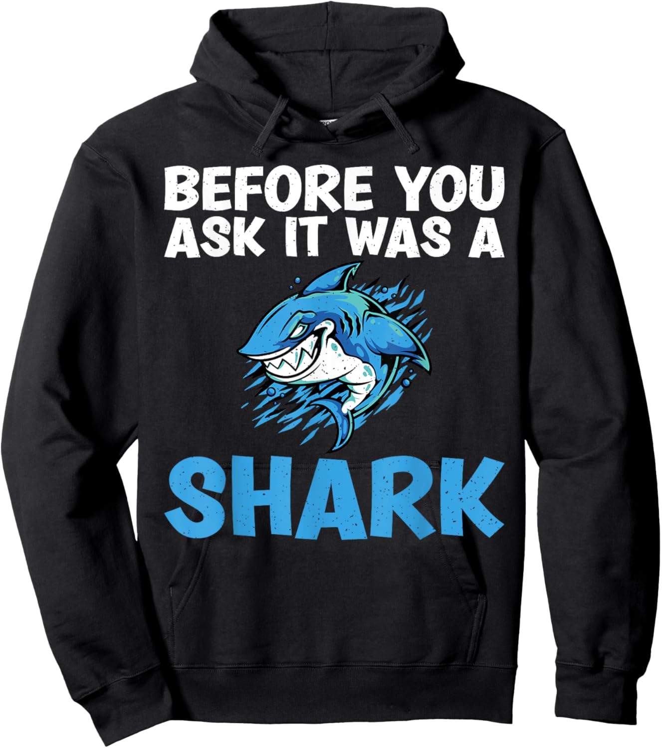 Before you ask it was a Shark funny Amputee Hoodie - Hoodie | Black