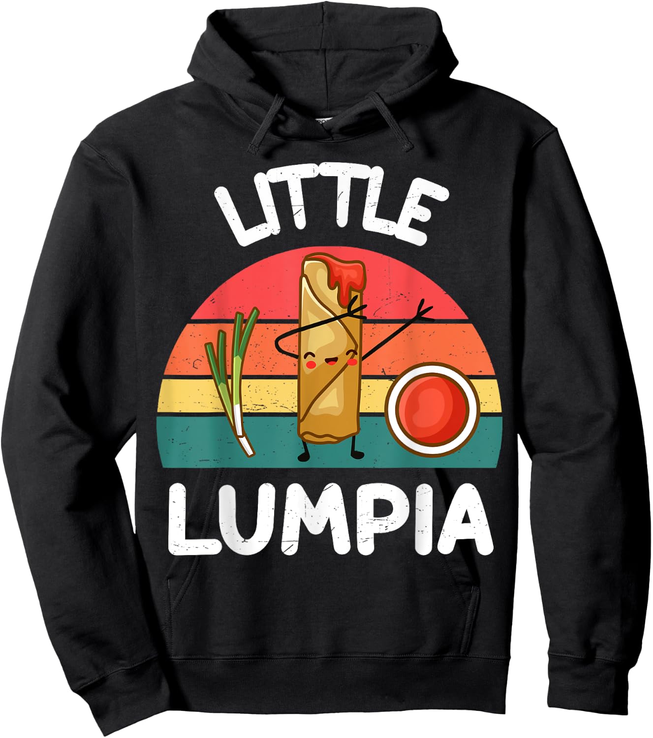 Toddler Boys Little Lumpia Cute Baby Girls Filipina Filipino Hoodie - Hoodie | Black