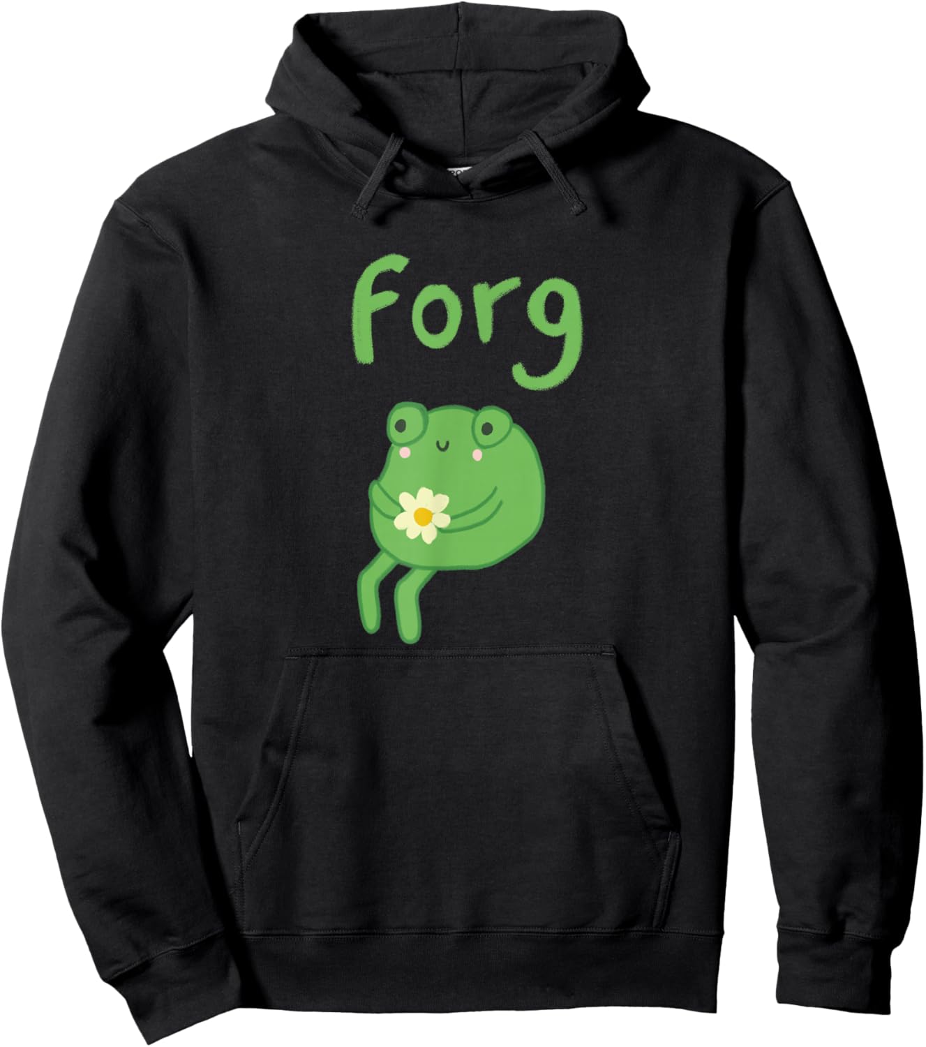 Frog Cake Meme Cute Aesthetic Forg Hoodie - Hoodie | Black