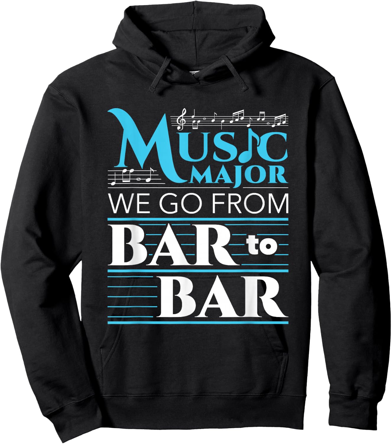 Music Major Student Funny Pun Graduation Hoodie - Hoodie | Black