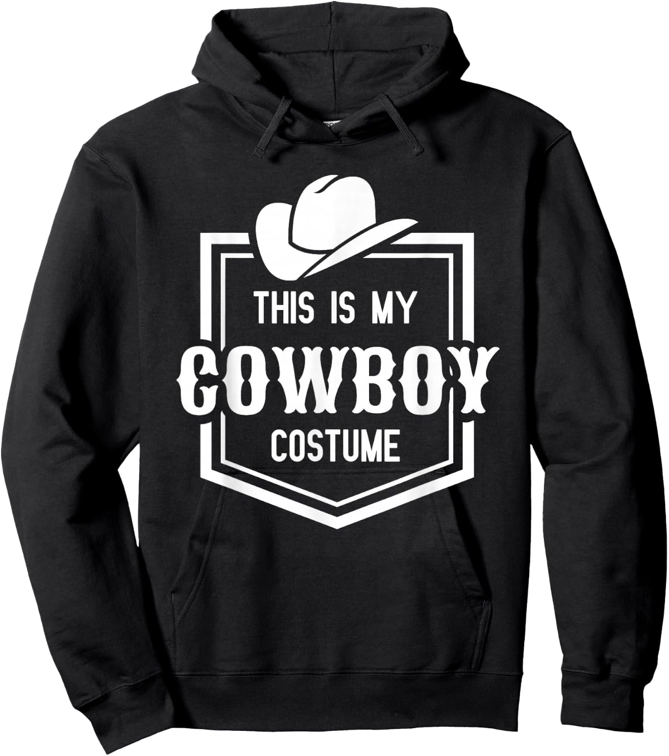 This is My Cowboy Costume Funny Lazy Country Western Hoodie - Hoodie | Black