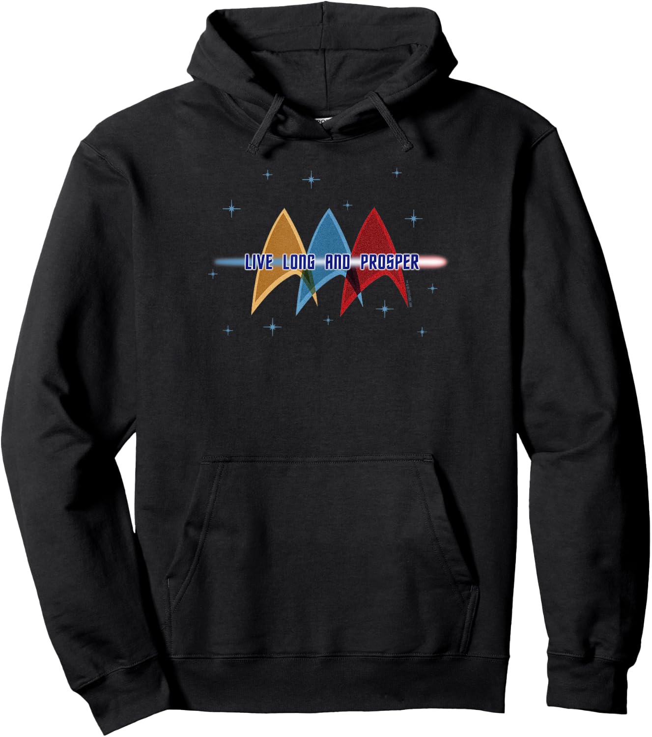 Star Trek: The Original Series Live Long and Prosper Deltas Hoodie - Hoodie | Black