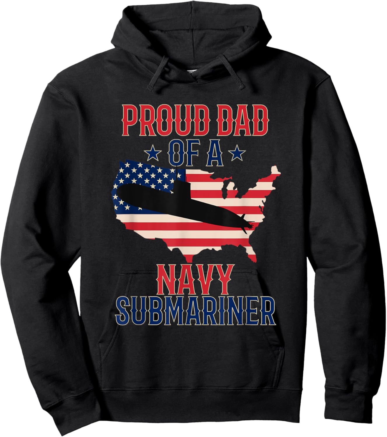 Submariner Submarines Veteran Proud Dad Submariner Hoodie - Hoodie | Black