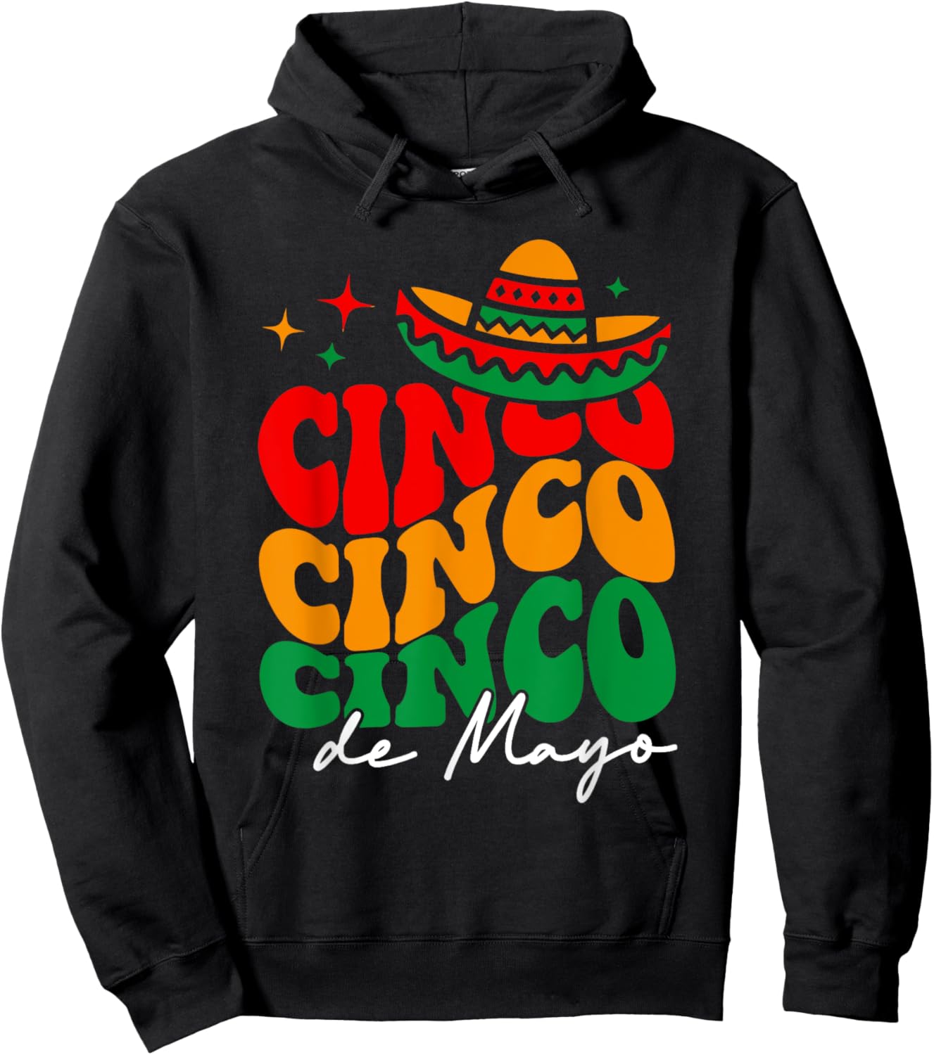Groovy Cinco De Mayo Shirt Mexican Fiesta 5 De Mayo Women Hoodie - Hoodie | Black