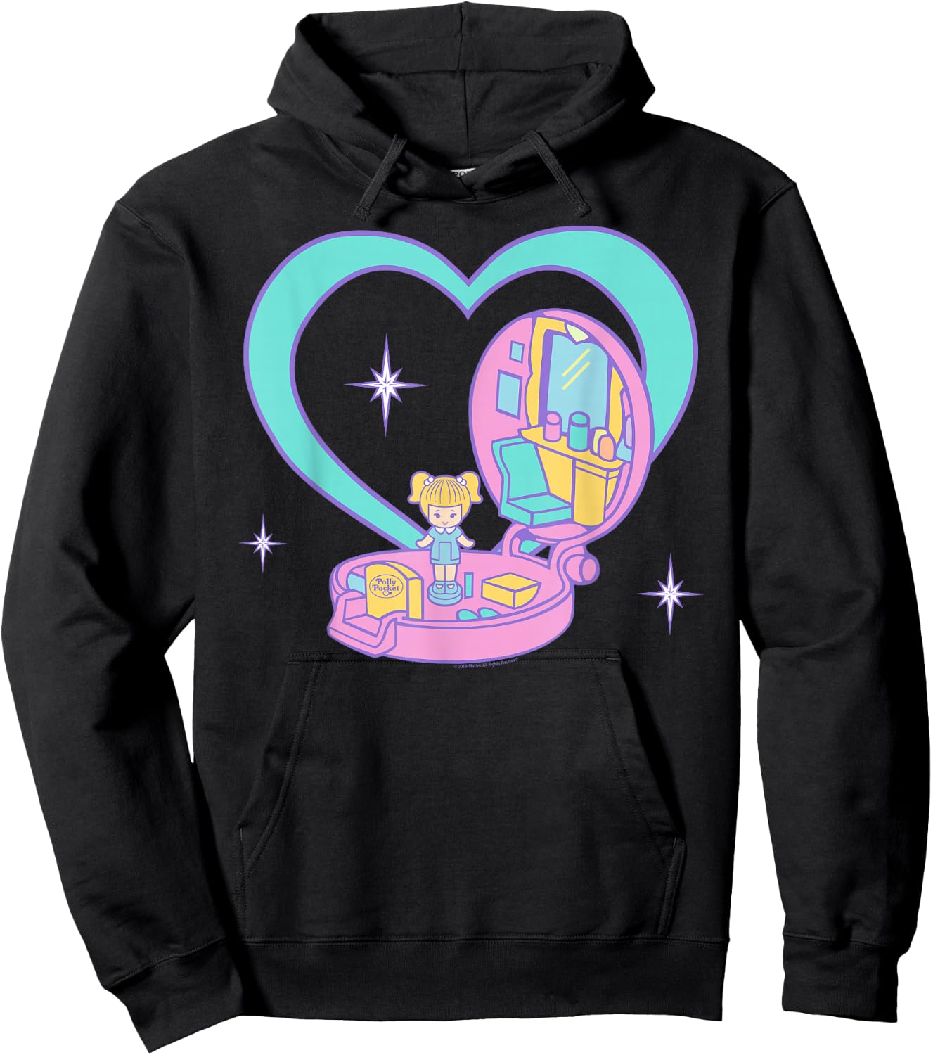 Polly Pocket Heart Case Hoodie - Hoodie | Black