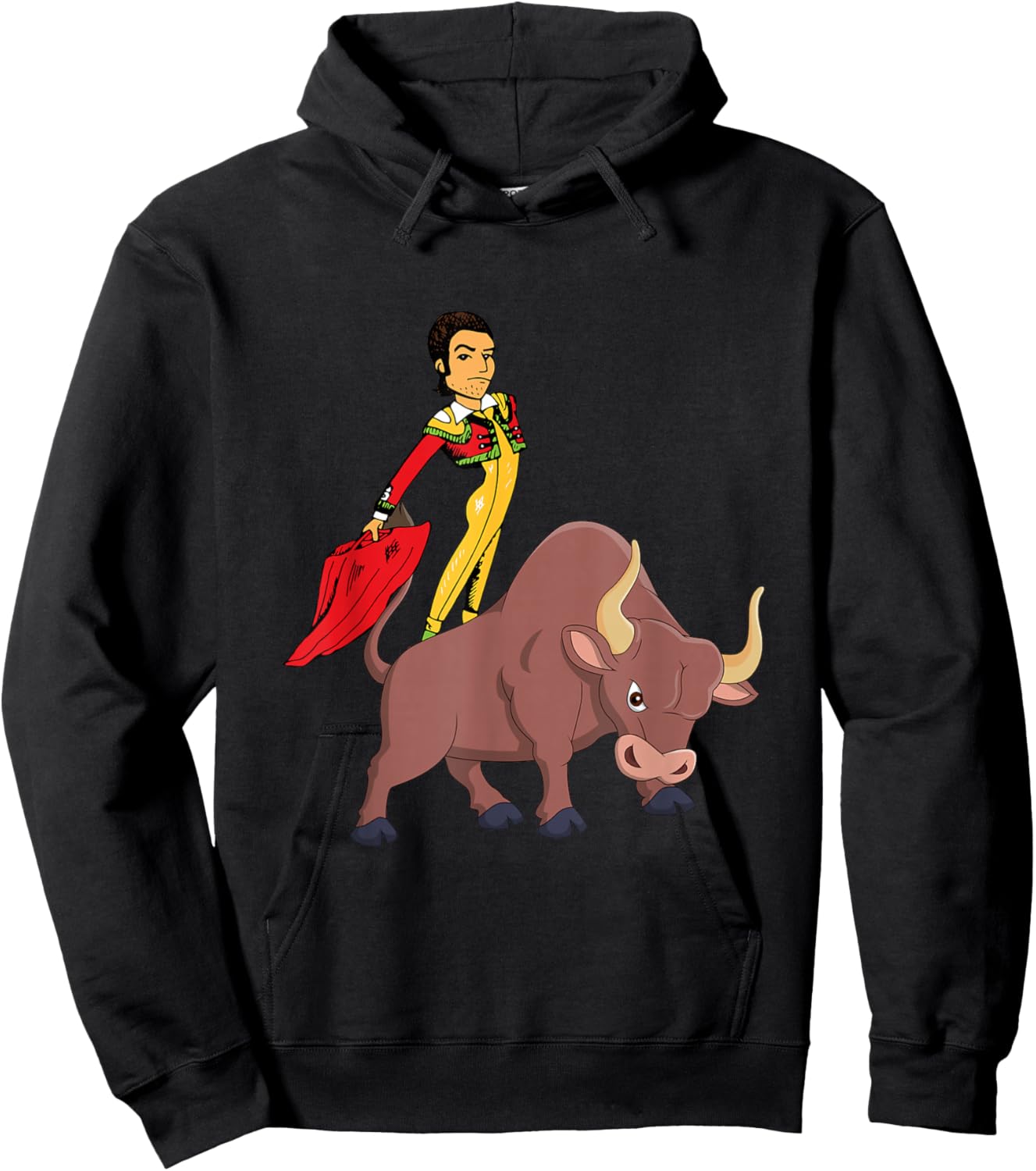 Bull Fighters, Funny Bull Fighting Lovers Costume Hoodie - Hoodie | Black