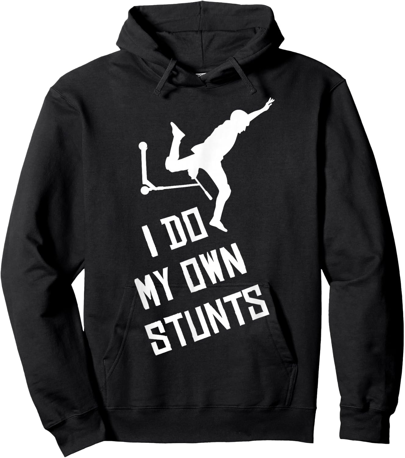 Scooter Stunt Saying Gift Children and Boys Hoodie - Hoodie | Black