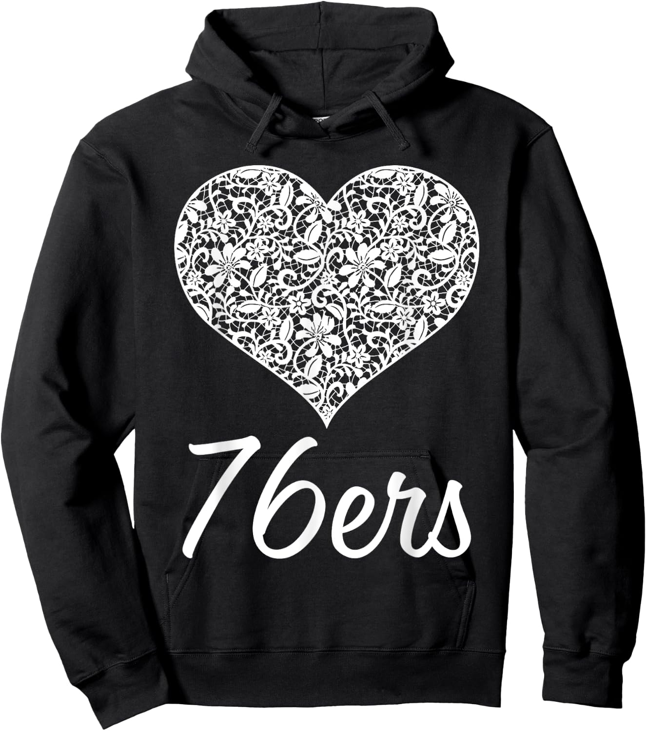 76Ers Independence Lace Heart HS Hoodie - Hoodie | Black
