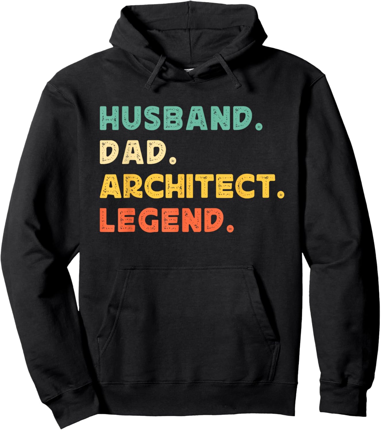 Husband Dad Architect Legend Architecture Father's Day Daddy Hoodie - Hoodie | Black