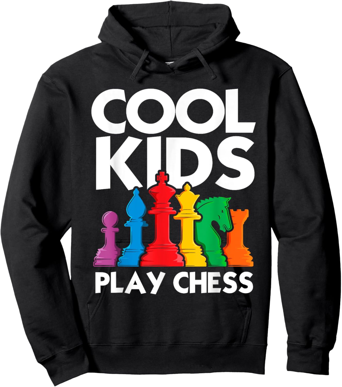 Cool Kids Play Chess Funny Chess Lover Shirt for Boys Girls Hoodie - Hoodie | Black
