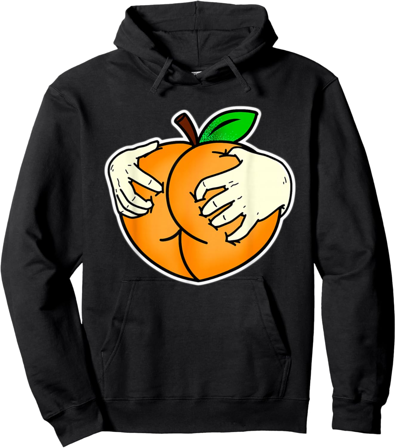 Peach Booty Hoodie - Hoodie | Black