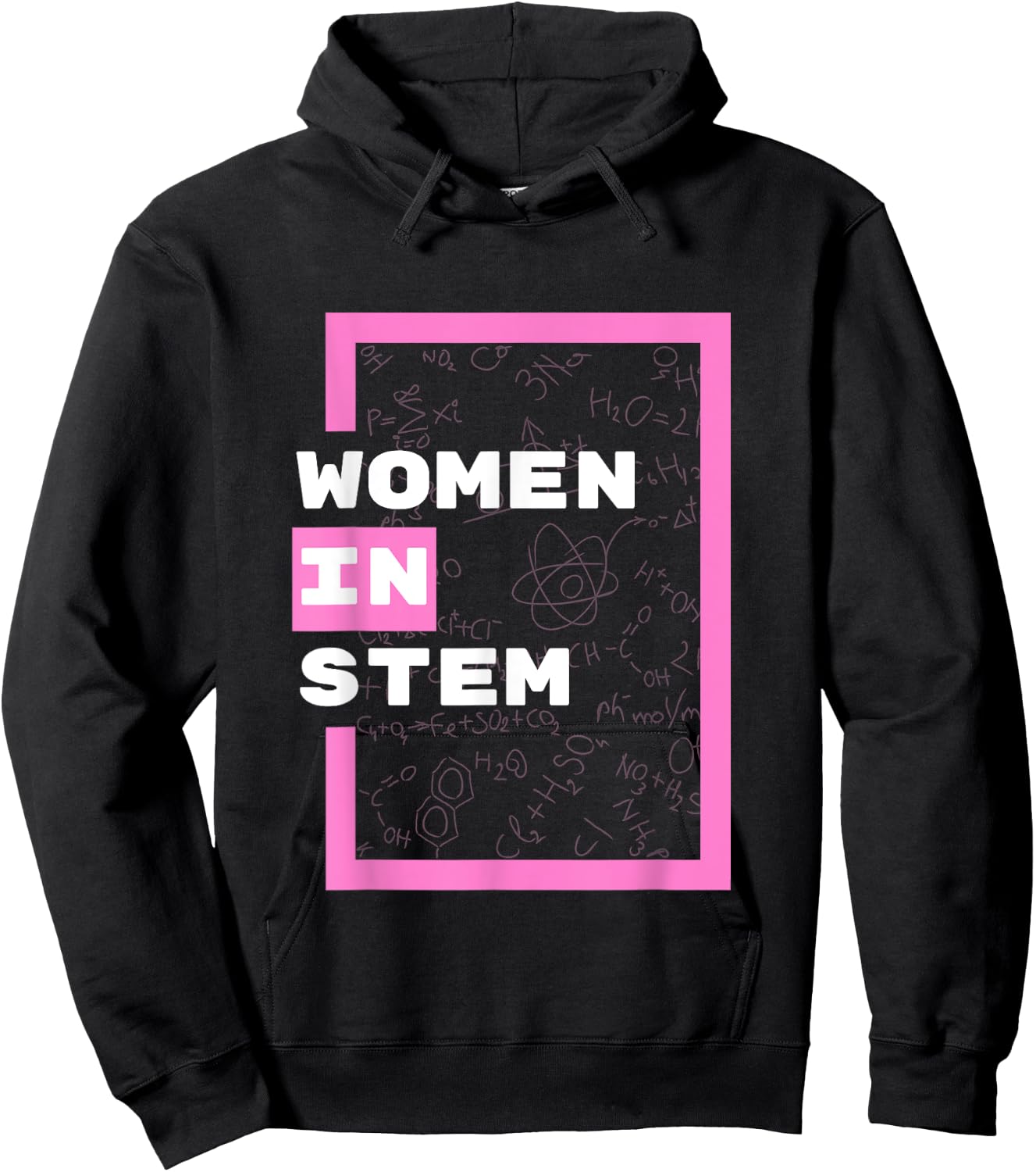 Women in STEM Science Math Engineering Technology Hoodie - Hoodie | Black