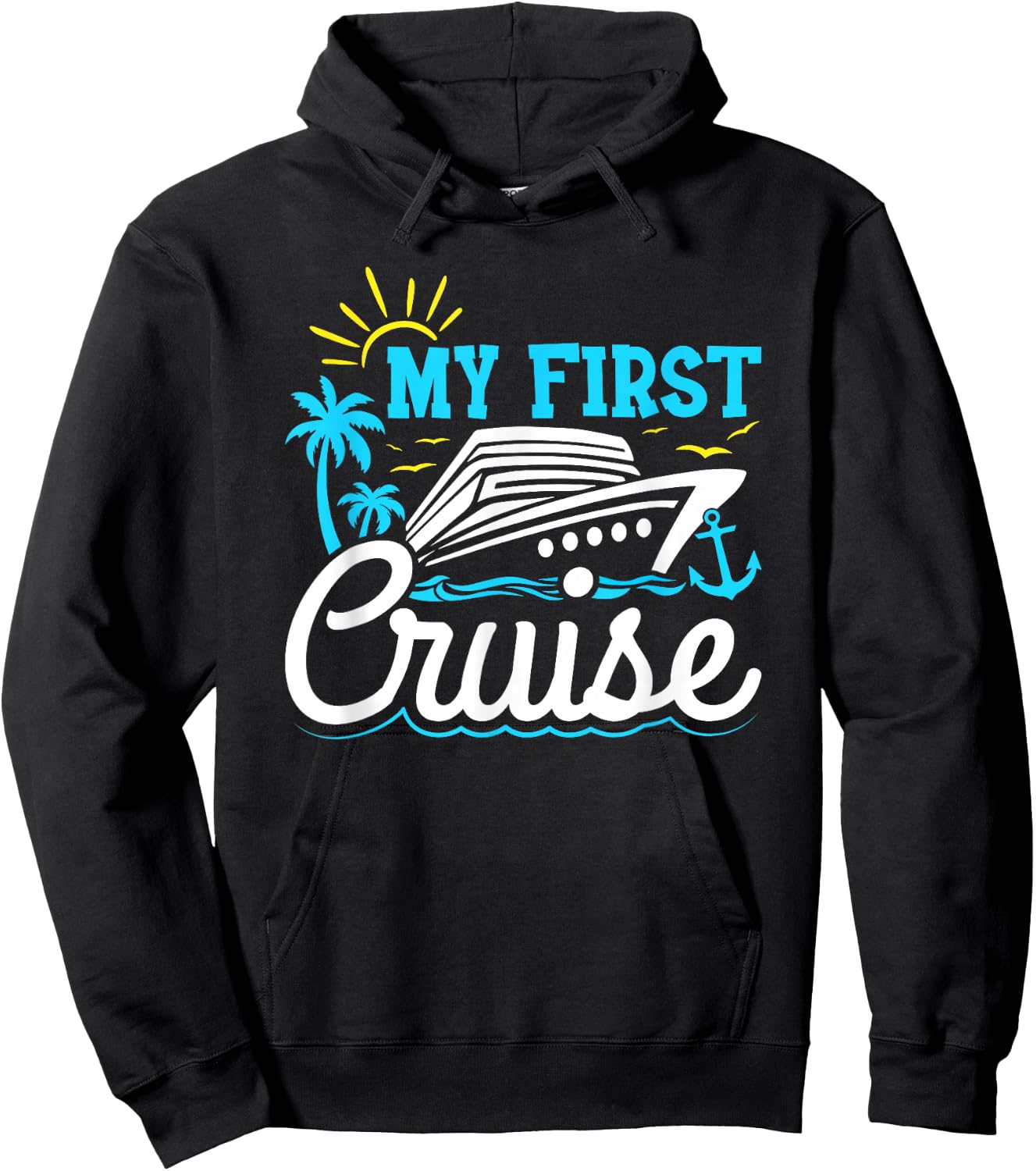 My First Cruise Family Cruise Kids Boys Cruising Hoodie - Hoodie | Black