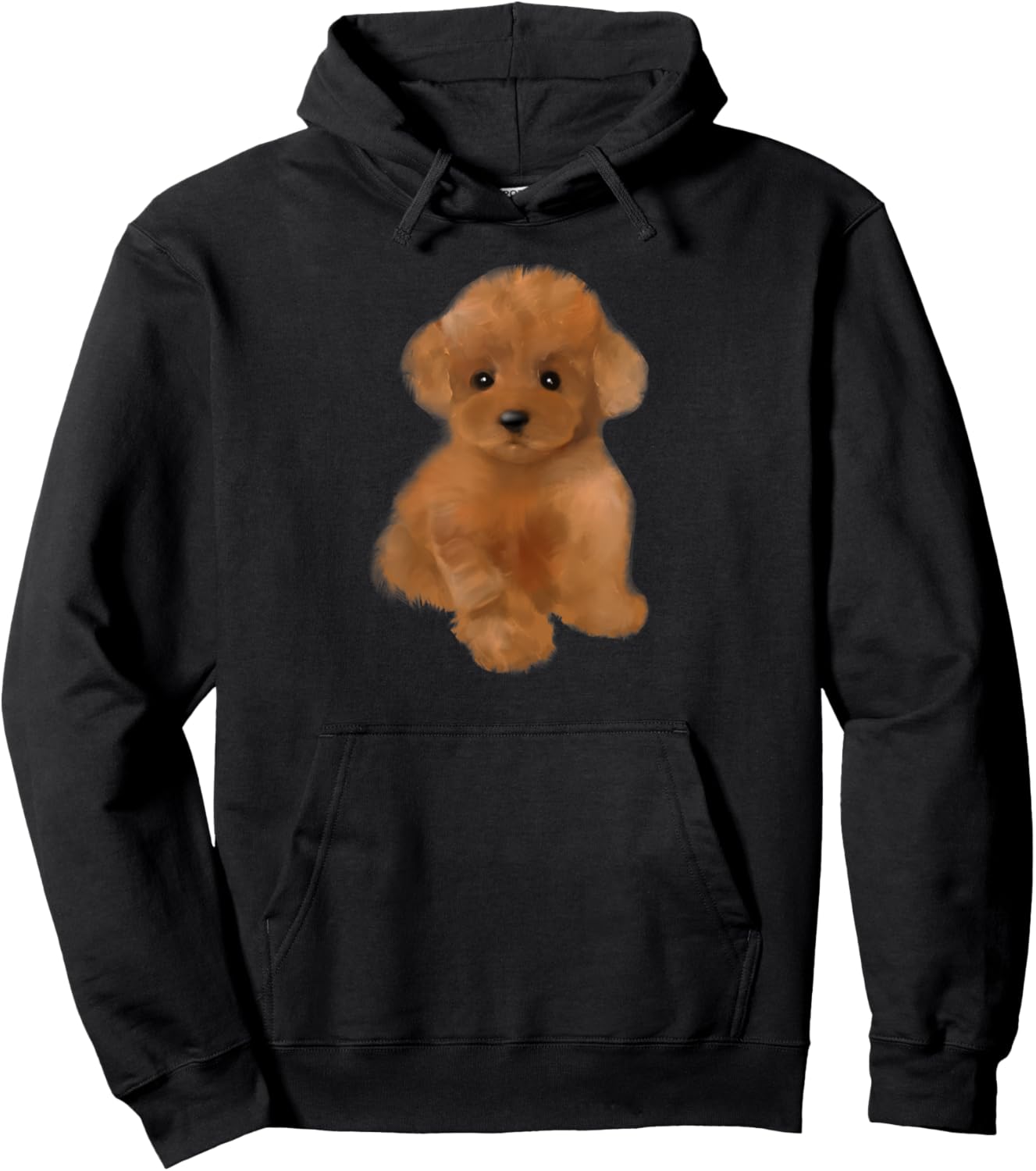 Toy poodle dog ,breed,mini poodle puppy Men Women Kids Hoodie - Hoodie | Black