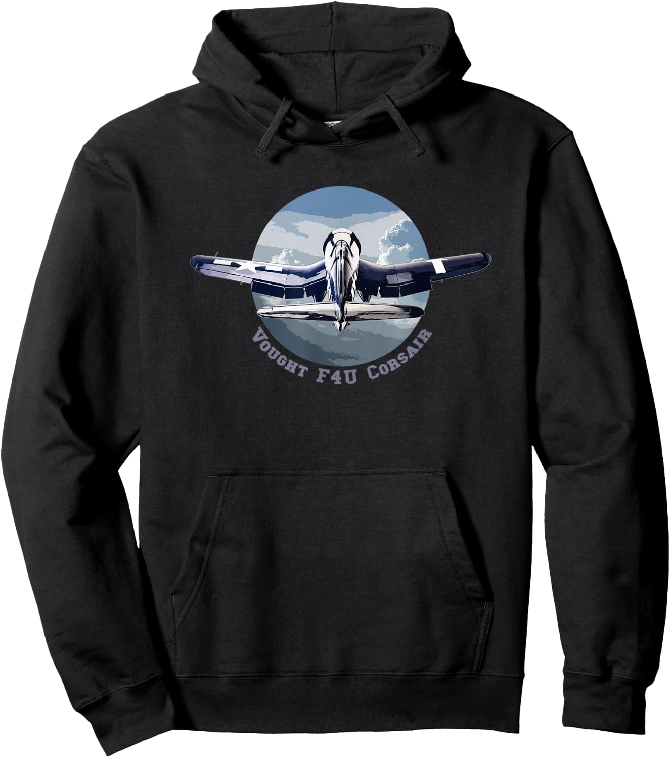 Vought F4U Corsair WW2 Fighter Hoodie - Hoodie | Black