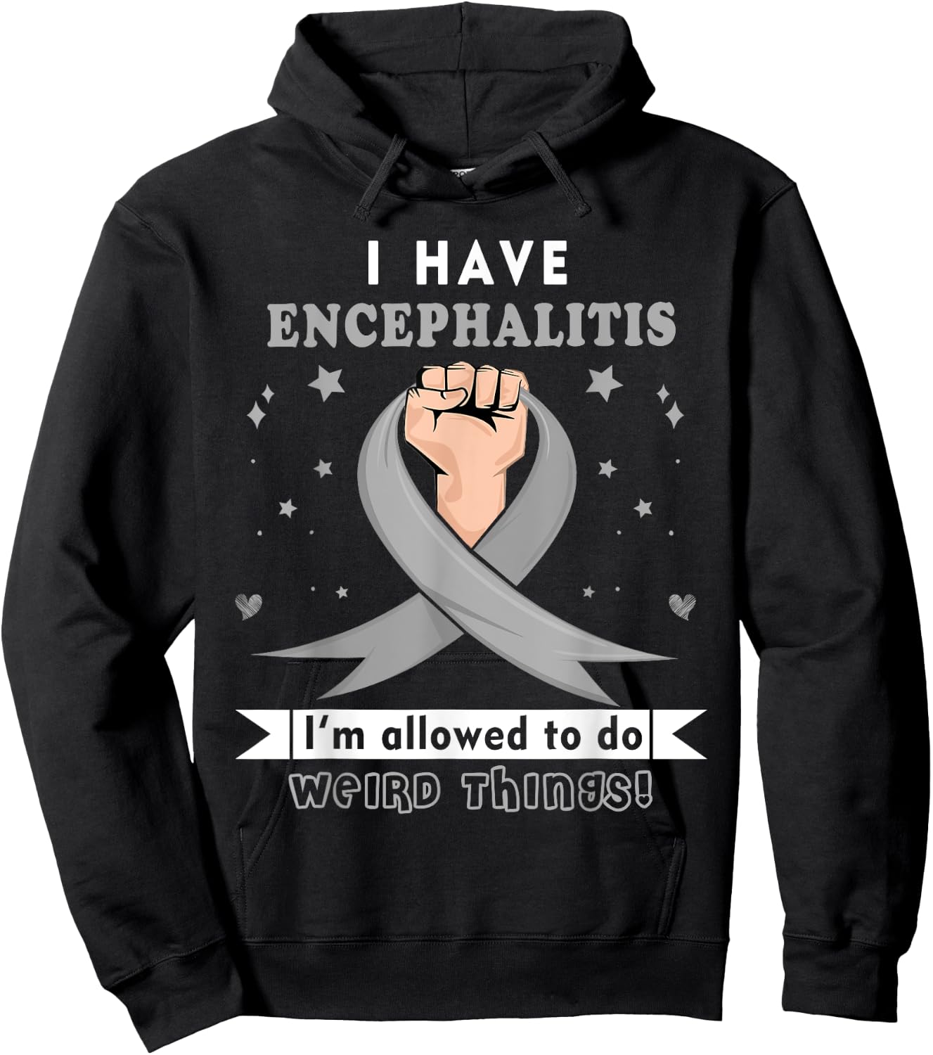 I have Encephalitis Awareness Hoodie - Hoodie | Black