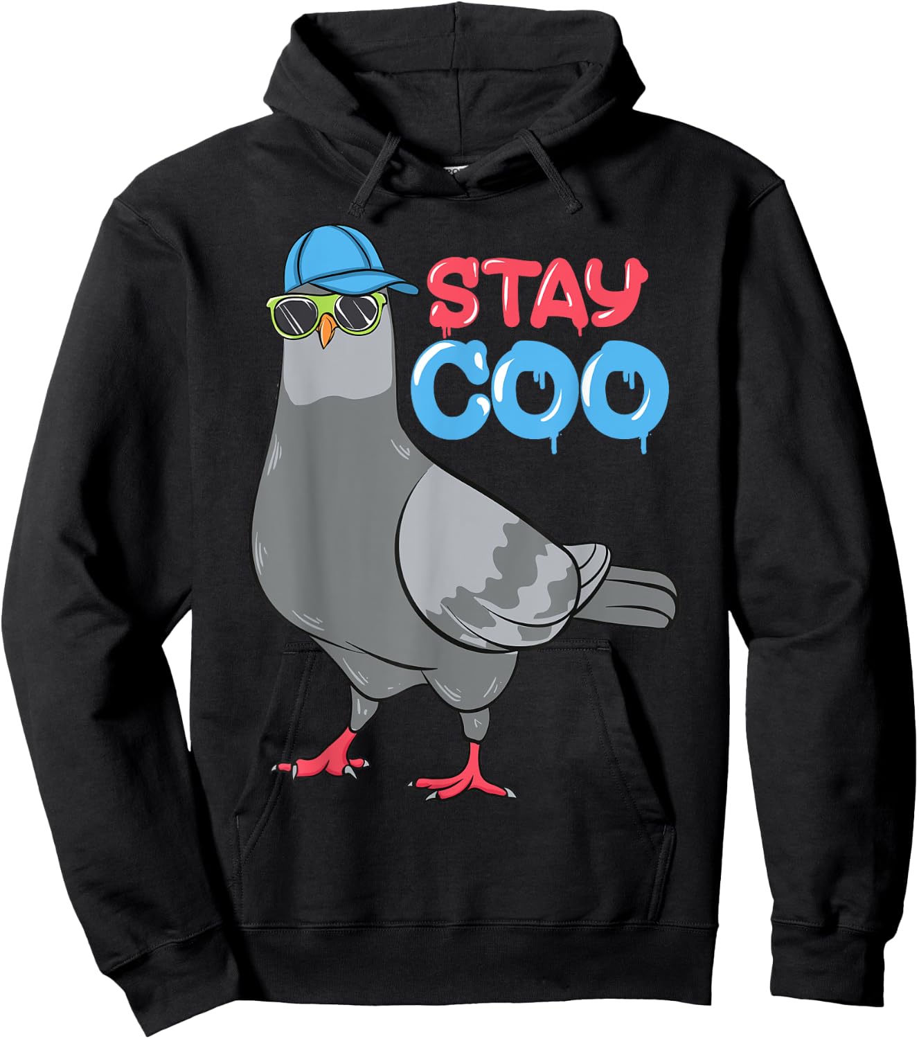 Bird Birding Pigeons Birds Cool Kids Funny Pigeon Stay Coo Hoodie - Hoodie | Black