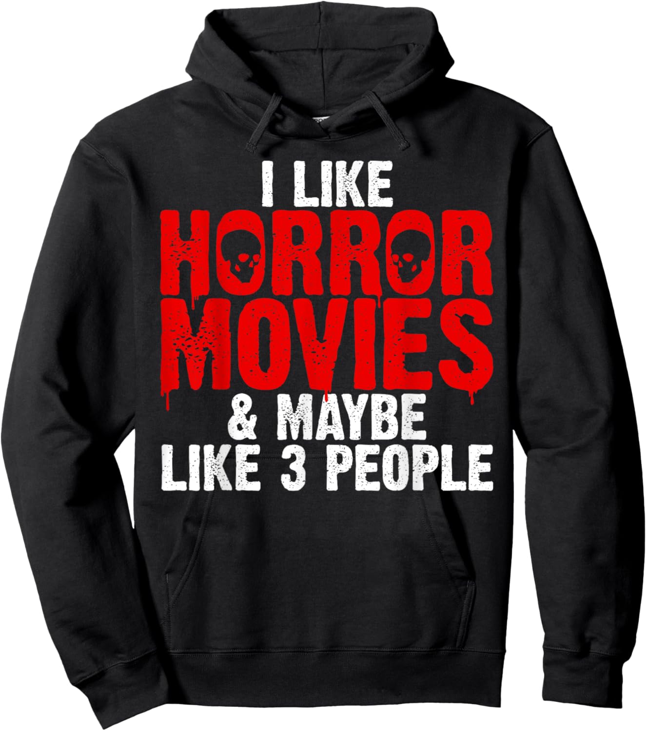 Funny Horror Movie Design Women Horror Movie Lover Hoodie - Hoodie | Black