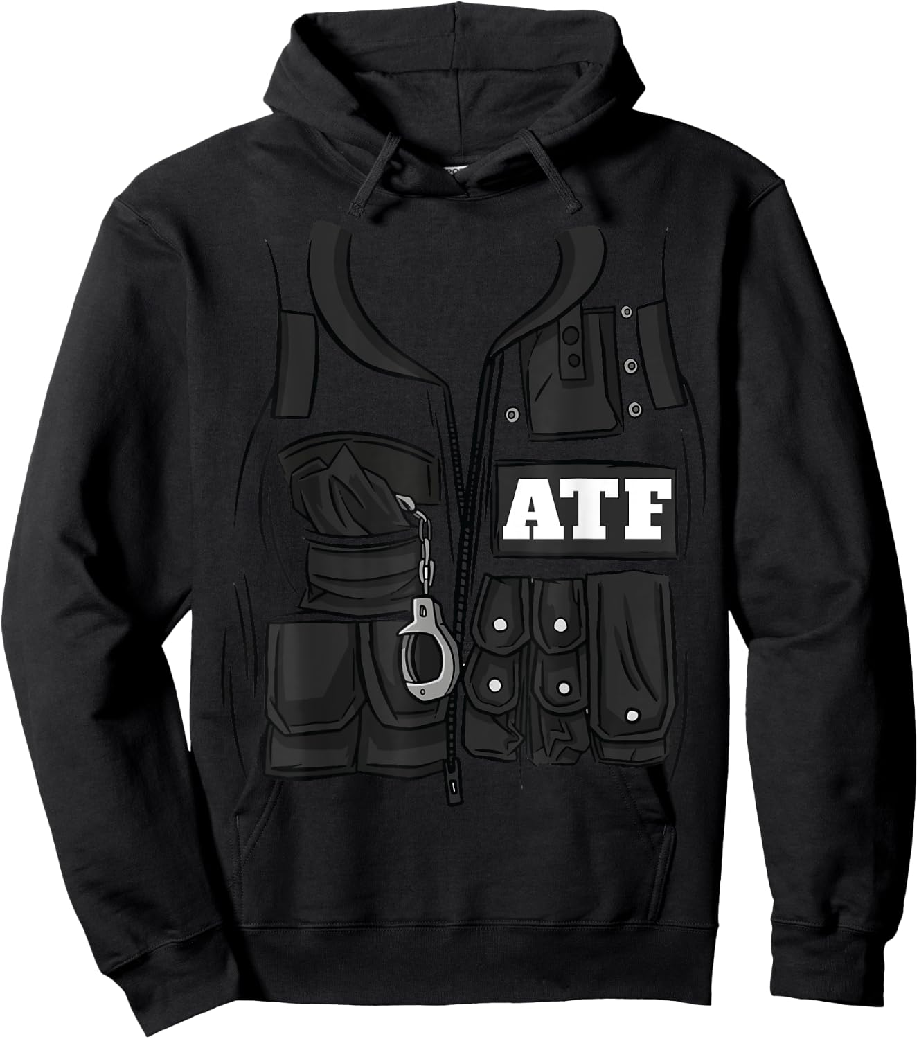 ATF Federal Agent Halloween Costume ATF Hoodie - Hoodie | Black