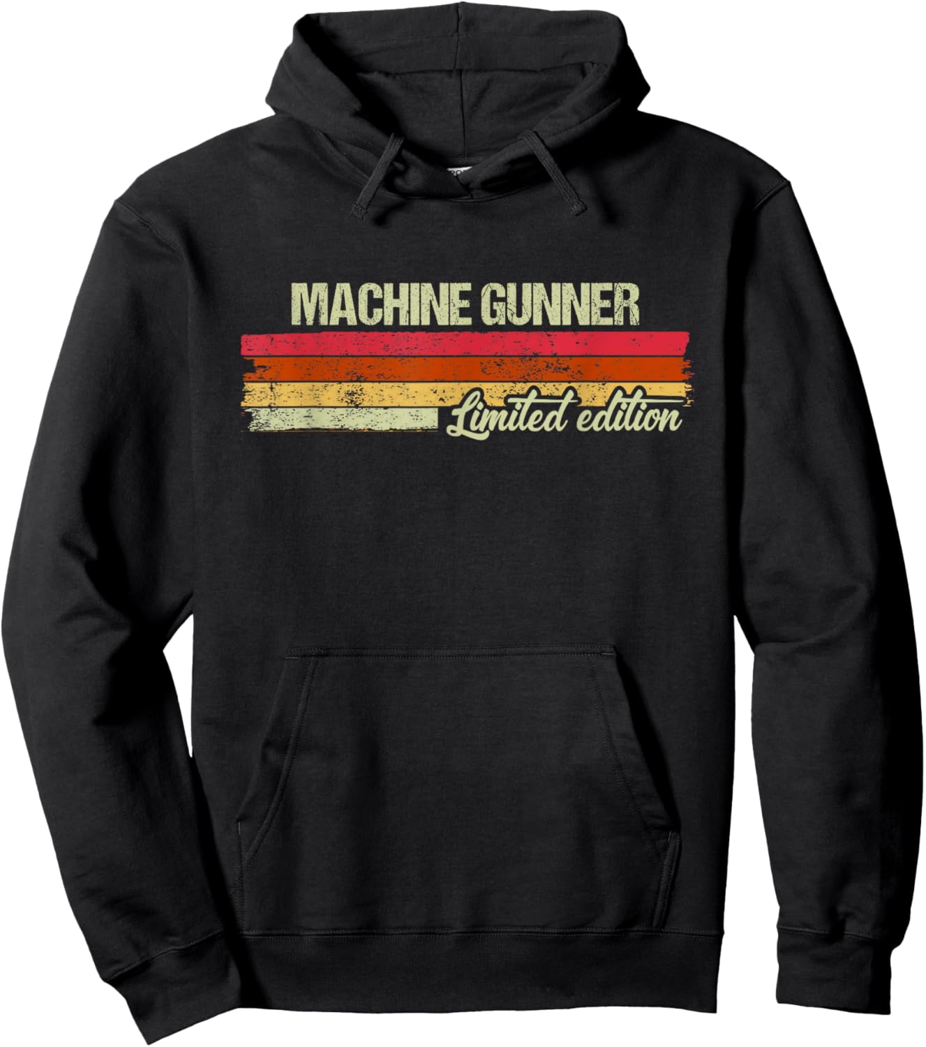 Vintage Machine Gunner Limited Edition Hoodie - Hoodie | Black
