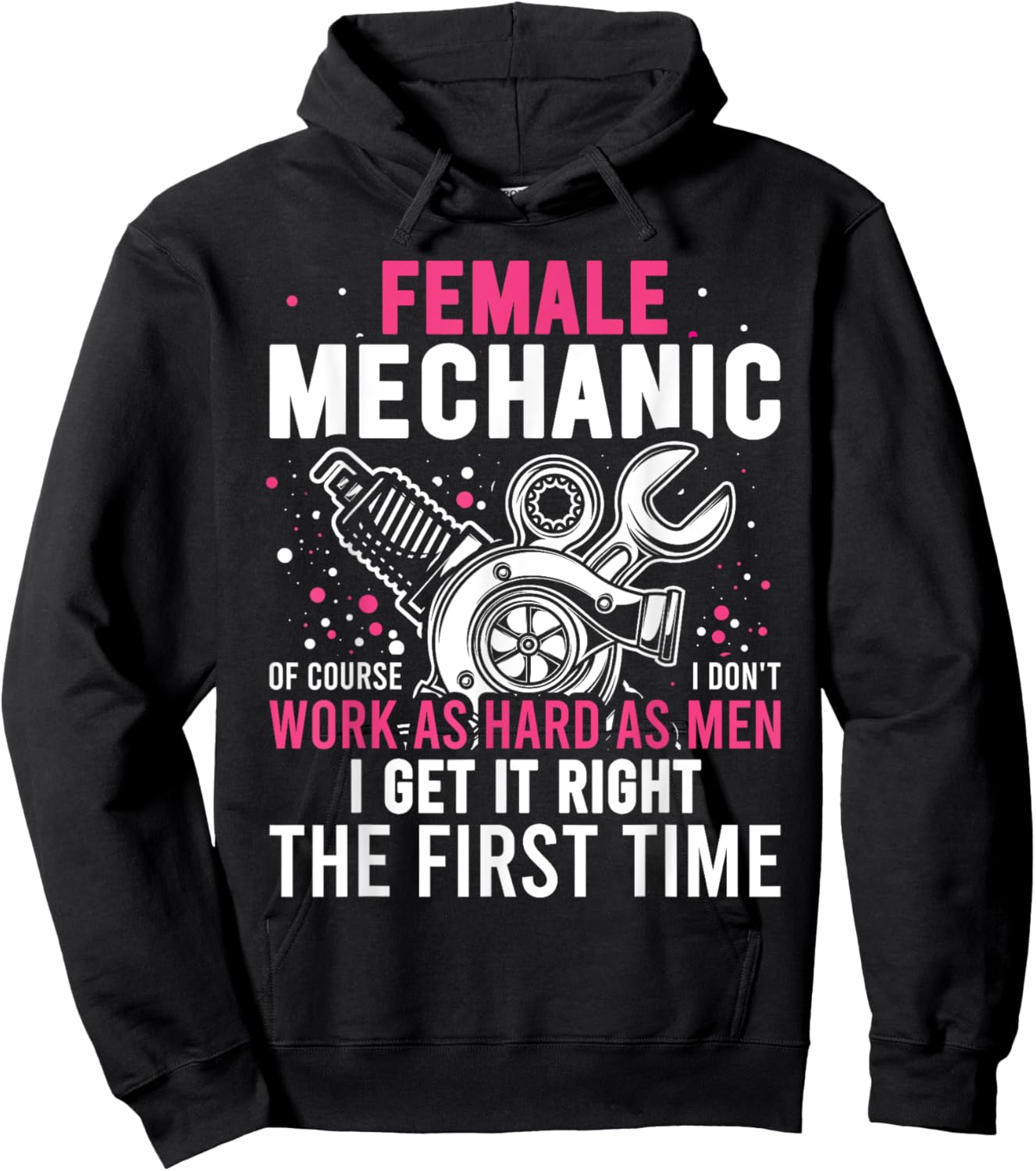 Female Diesel Mechanic Female Mechanic Hoodie - Hoodie | Black