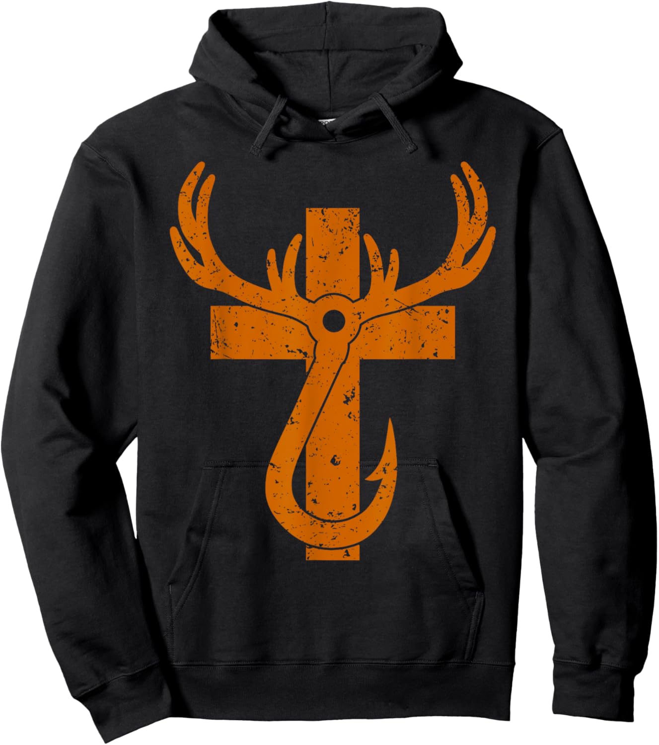 Funny Christian Hunting Fishing Lover Gift Hoodie - Hoodie | Black