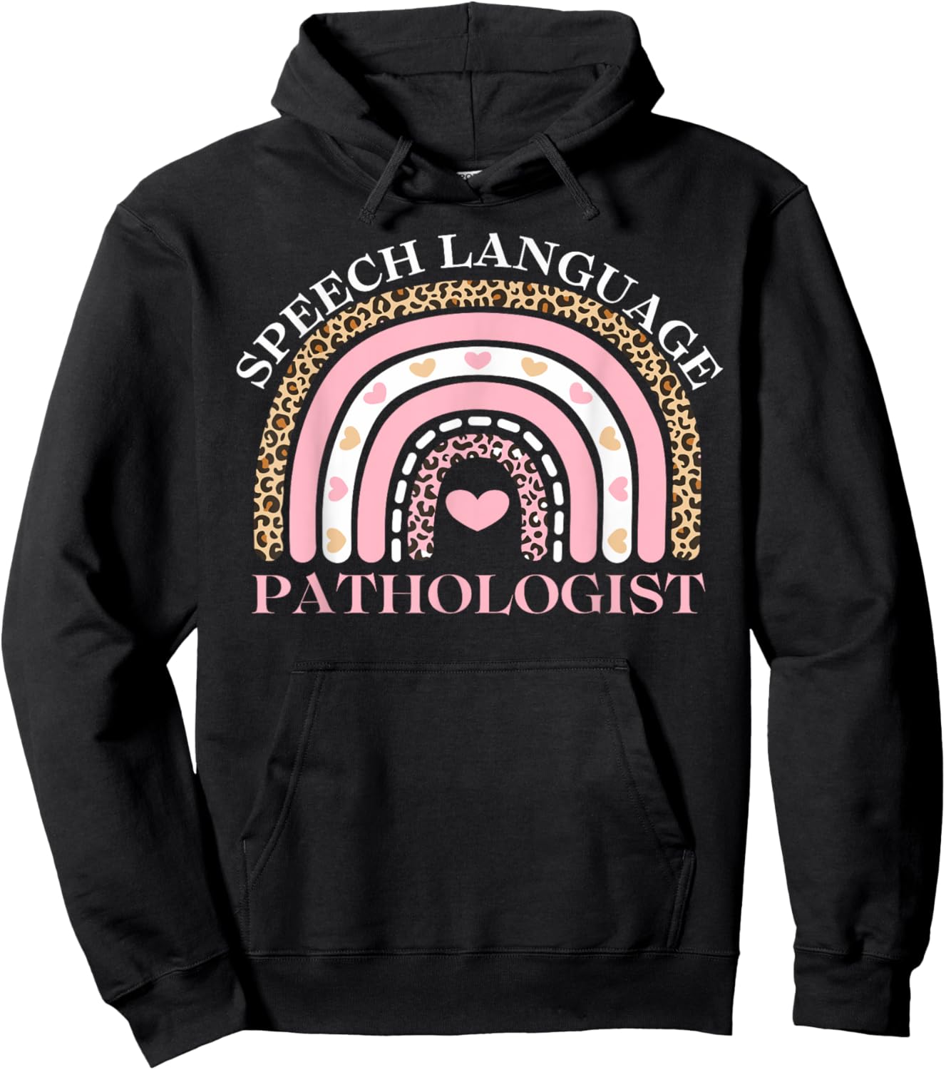 Speech Language Pathologist SLP Valentin's Day SLP Valentine Hoodie - Hoodie | Black