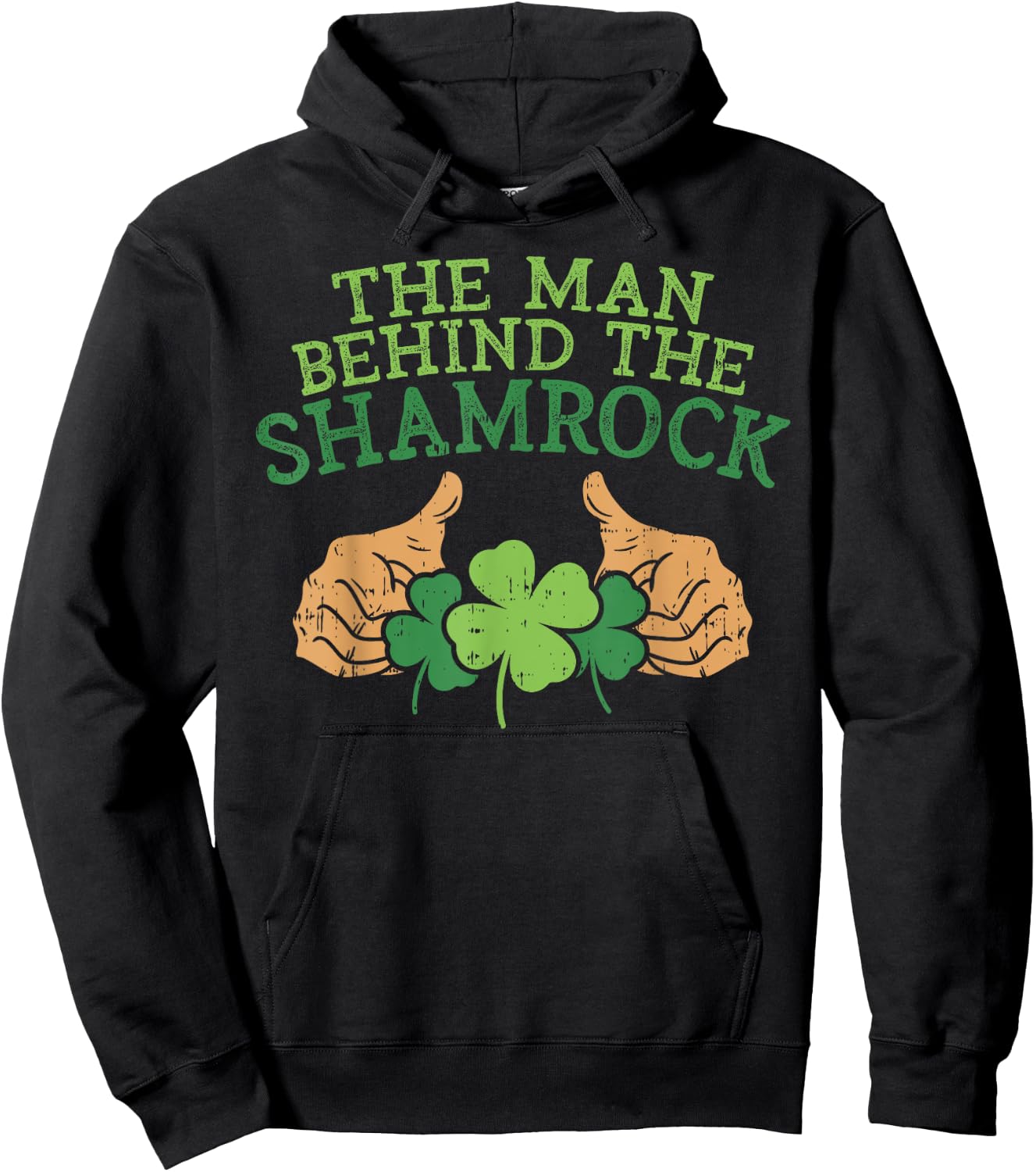 Funny St Patricks Day Pregnancy Announcement Dad Shirt Man Hoodie - Hoodie | Black