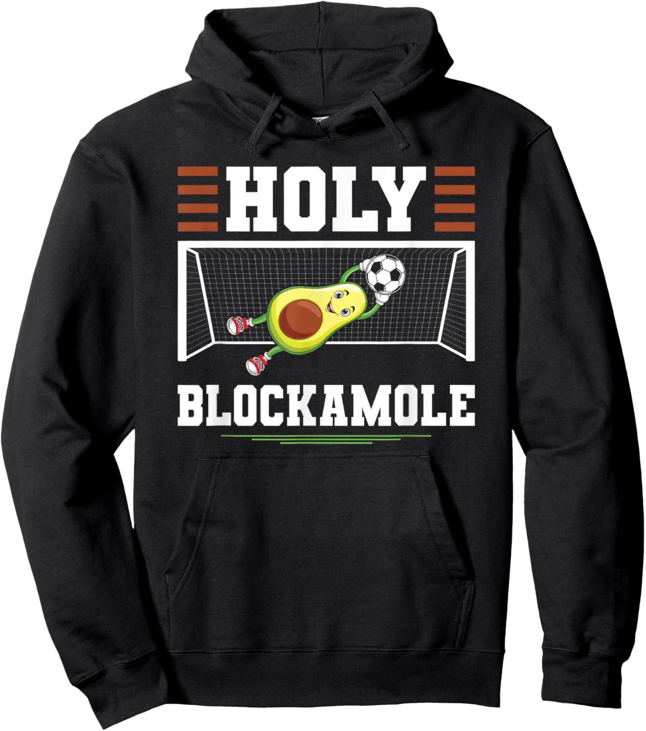 Soccer Avocado Holy Blockamole Soccer Goalie Goalkeeper Hoodie - Hoodie | Black